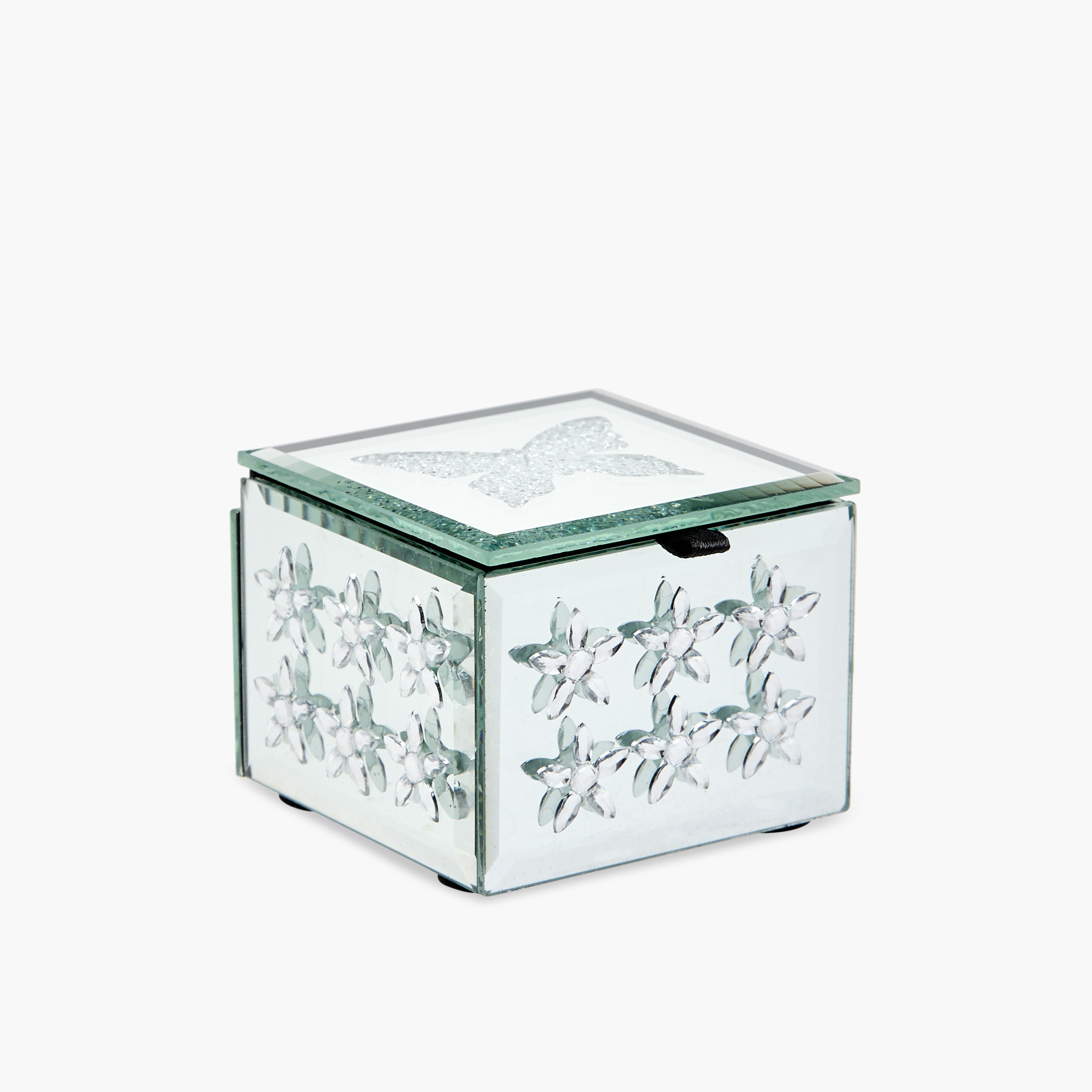 Butterfly Glass Jewellery Box- 7x7x5 cms-women-watchesandjewellery-jewellery-storage-image-1