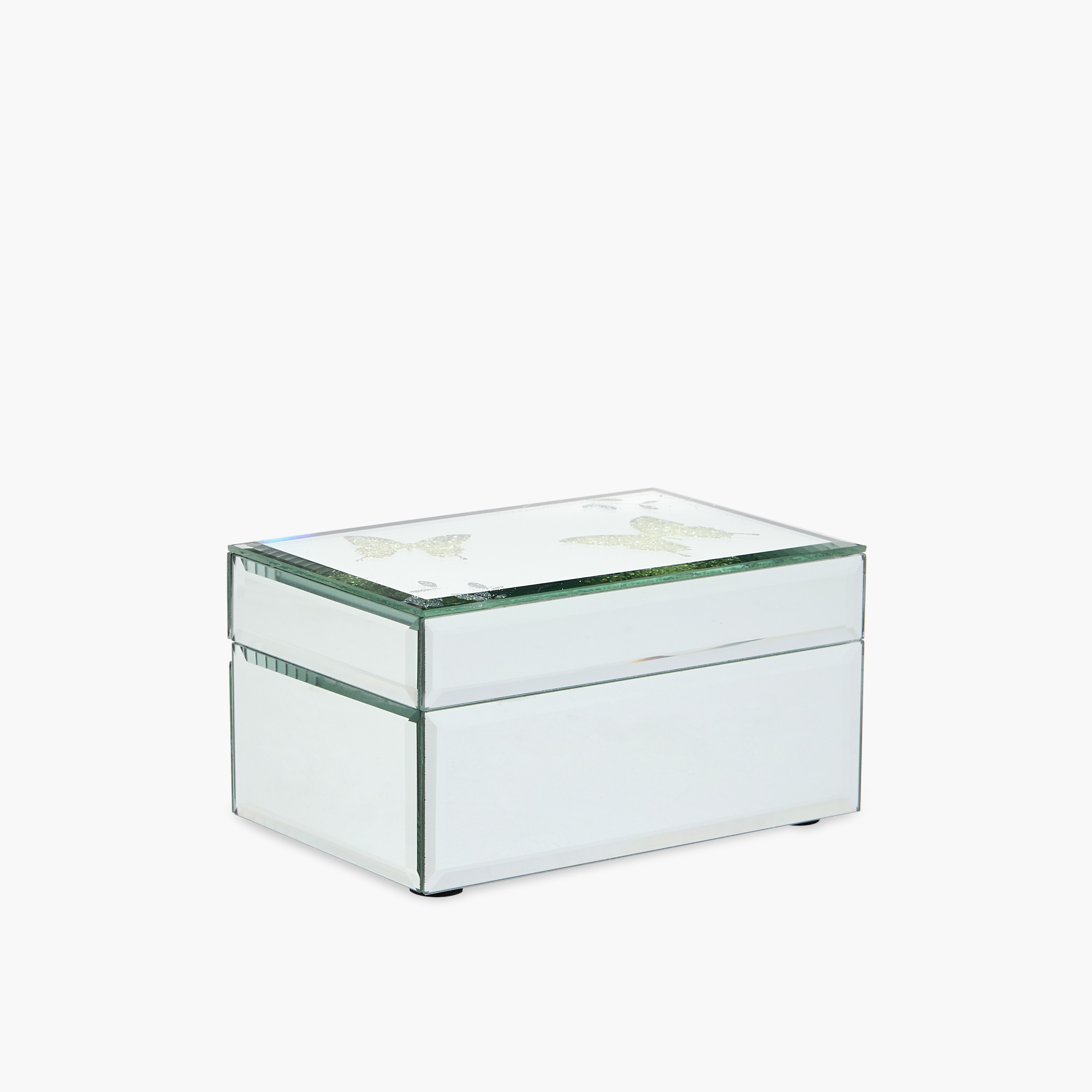 صندوق مجوهرات زجاج على شكل فراشة - 15×10×8 سم-women-watchesandjewellery-jewellery-storage-image-1