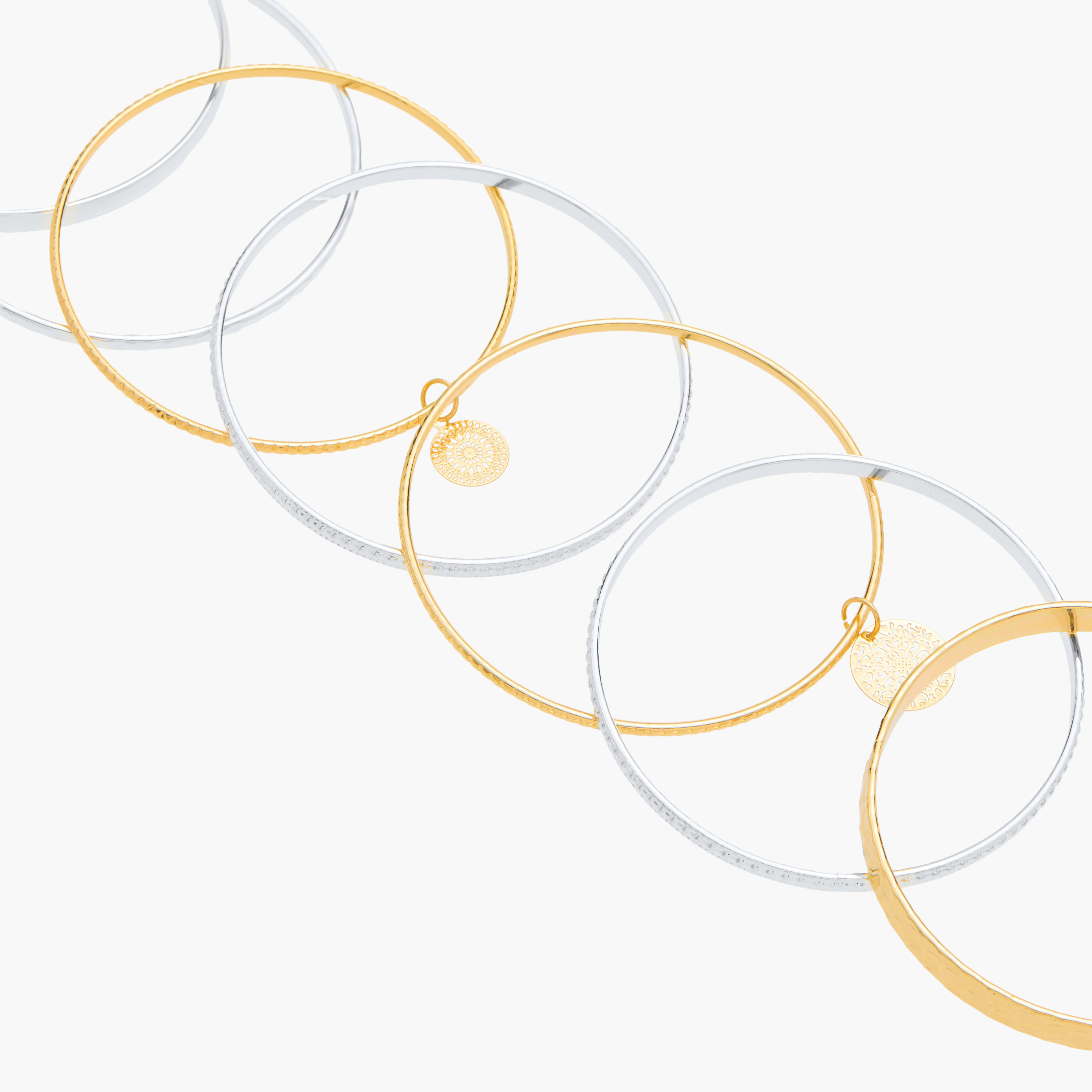 Metallic Bangle - Set of 7-women-watchesandjewellery-jewellery-banglesandbracelets-image-18