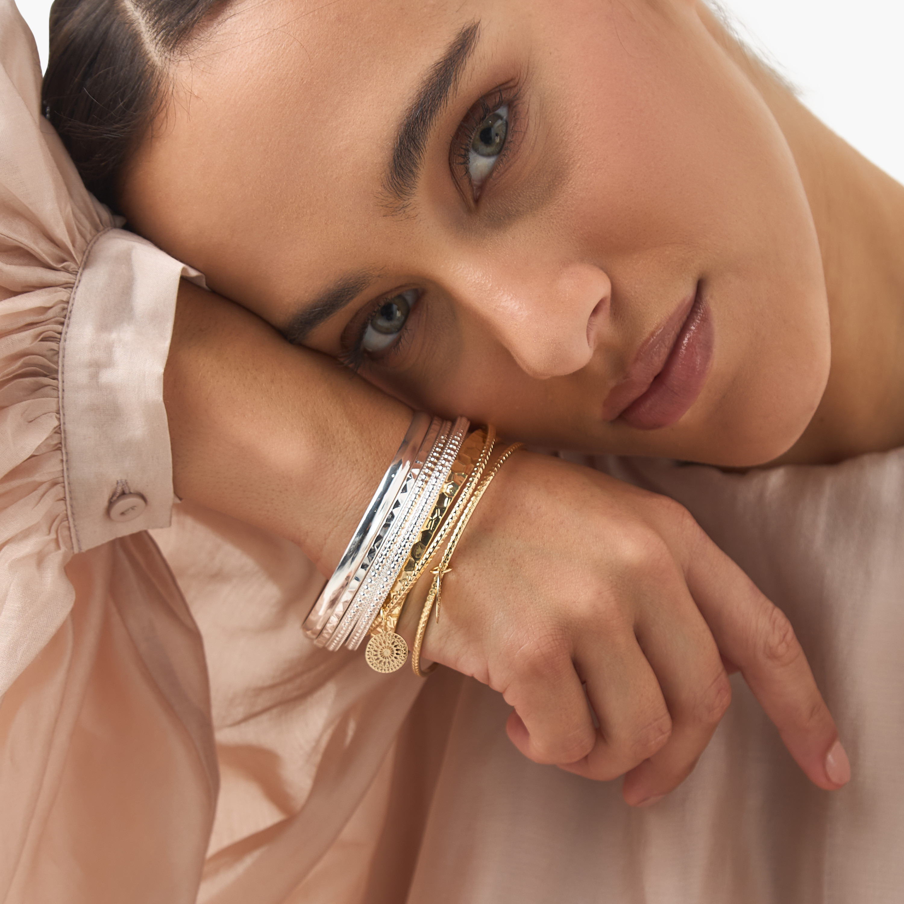 Metallic Bangle - Set of 7-women-watchesandjewellery-jewellery-banglesandbracelets-image-2