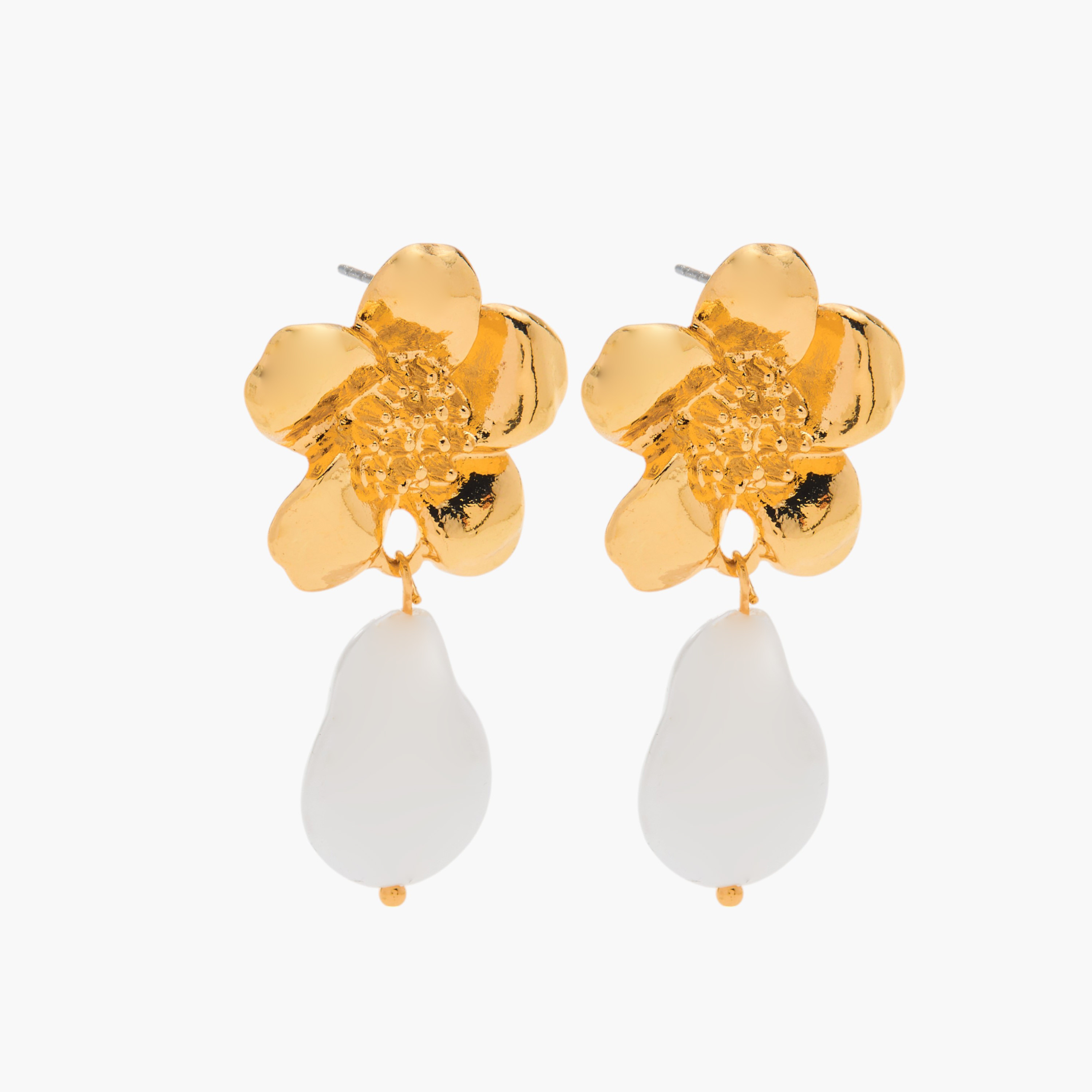 Pearl Drop Earrings with Pushback Closure-women-watchesandjewellery-jewellery-earrings-image-3