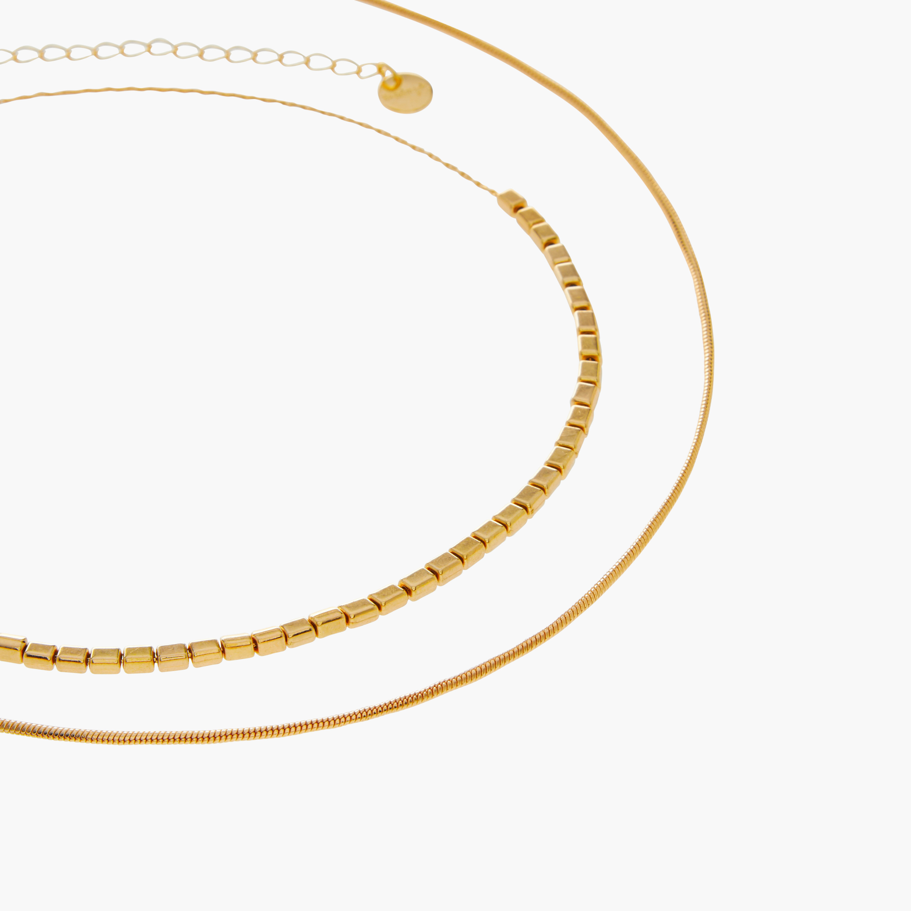 عقد سلسلة متنوع بمشبك إغلاق - طقم من قطعتين-women-watchesandjewellery-jewellery-necklacesandpendants-image-5