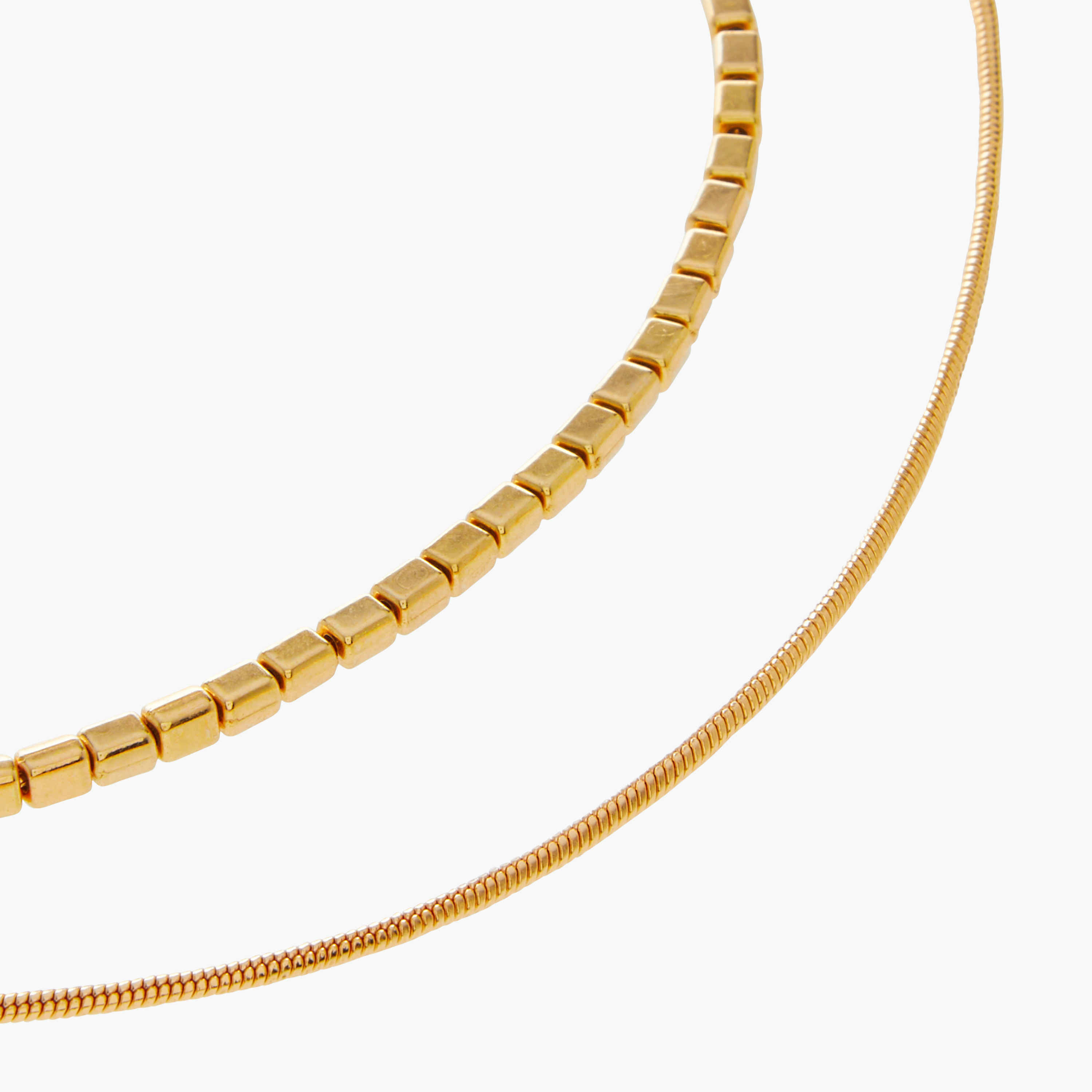 عقد سلسلة متنوع بمشبك إغلاق - طقم من قطعتين-women-watchesandjewellery-jewellery-necklacesandpendants-image-7