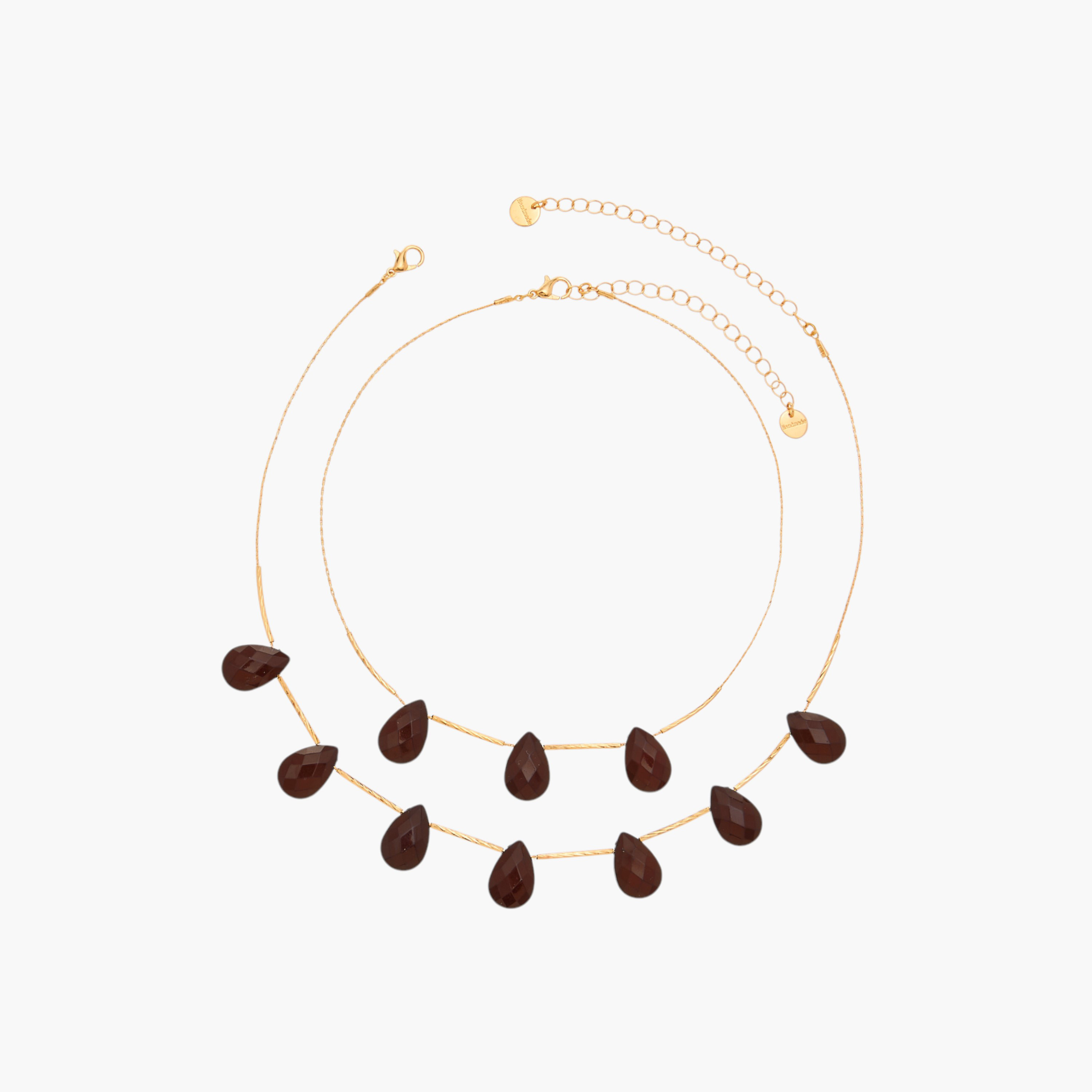 عقد مزين متعدد الطبقات بمشبك إغلاق-women-watchesandjewellery-jewellery-necklacesandpendants-image-1