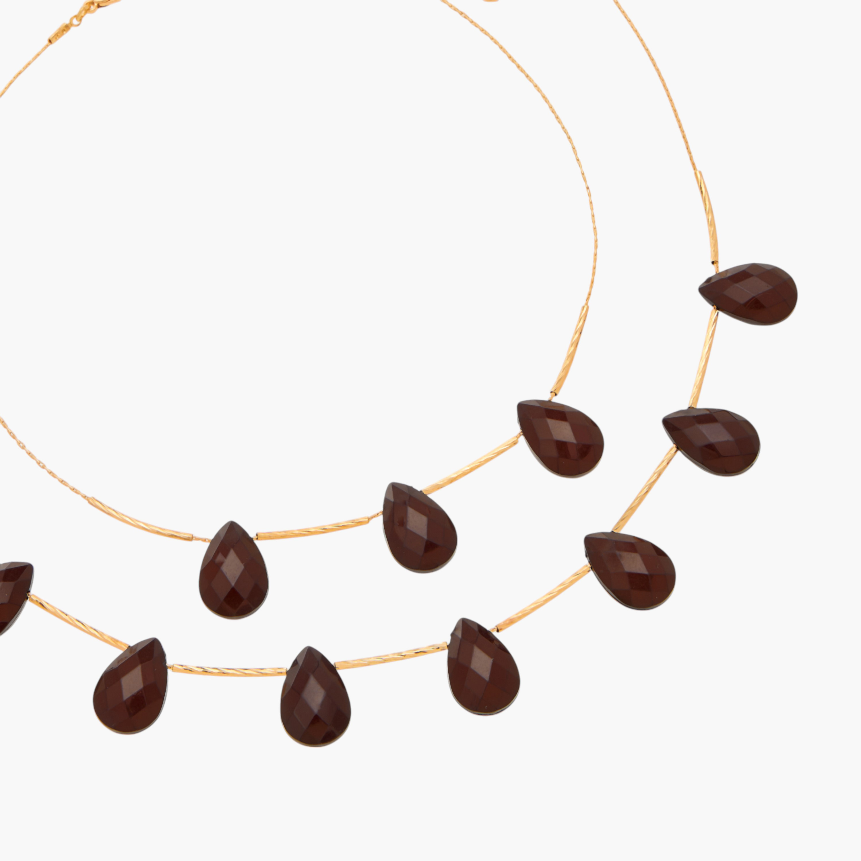 عقد مزين متعدد الطبقات بمشبك إغلاق-women-watchesandjewellery-jewellery-necklacesandpendants-image-5
