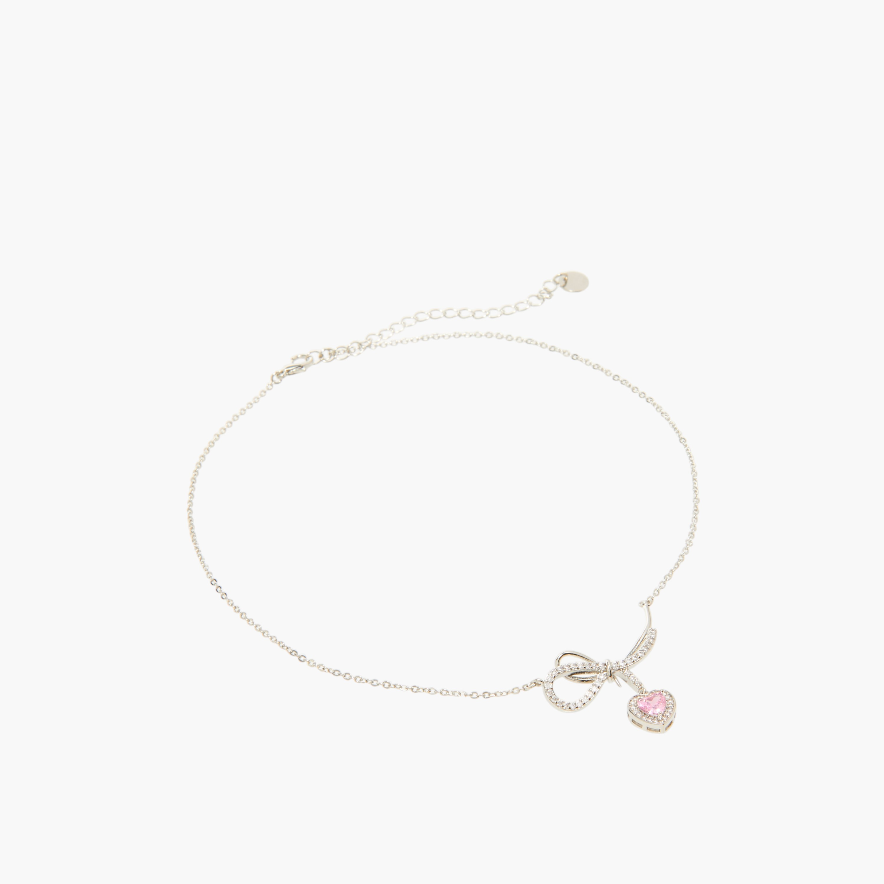 عقد مزين بدلاية قلب وأحجار ومشبك إغلاق-women-watchesandjewellery-jewellery-necklacesandpendants-image-3