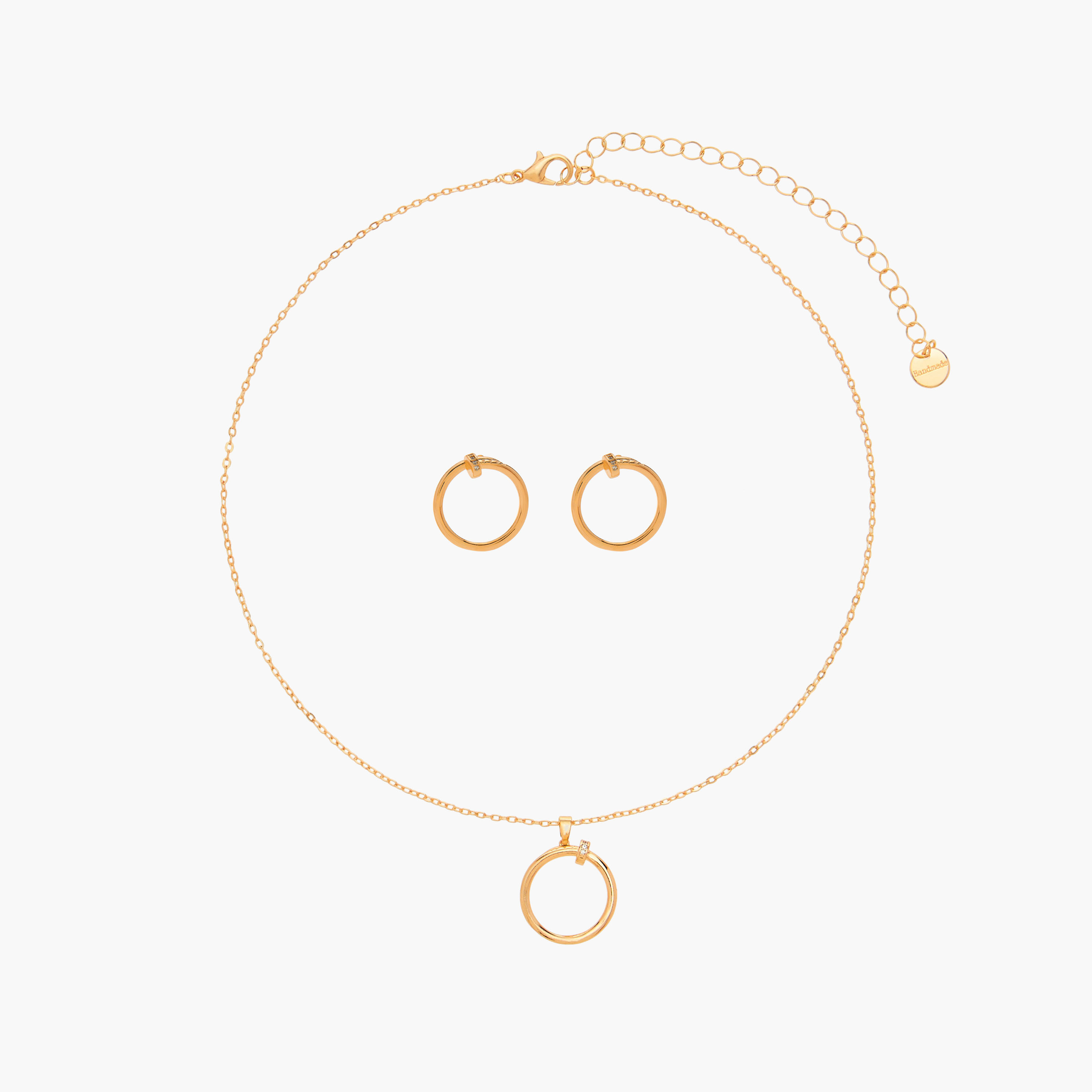 طقم حلق وعقد بدلاية طوق ميتاليك-women-watchesandjewellery-jewellery-jewellerysets-image-1