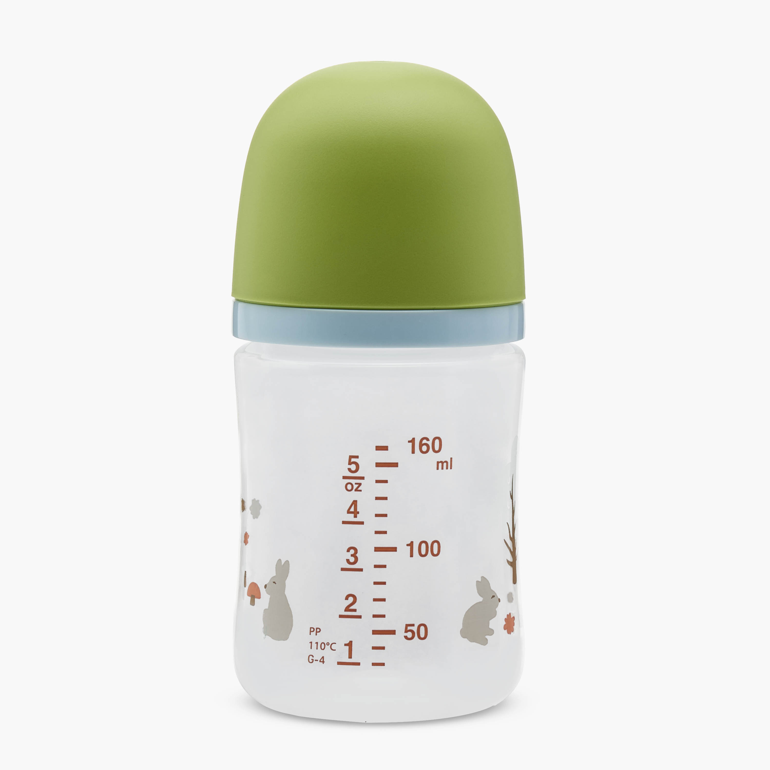 قارورة رضاعة بطبعات أرنب سوفت تاتش من بيجون - 160 مل-baby-feeding-feedingbottles-bottlesandteats-image-2