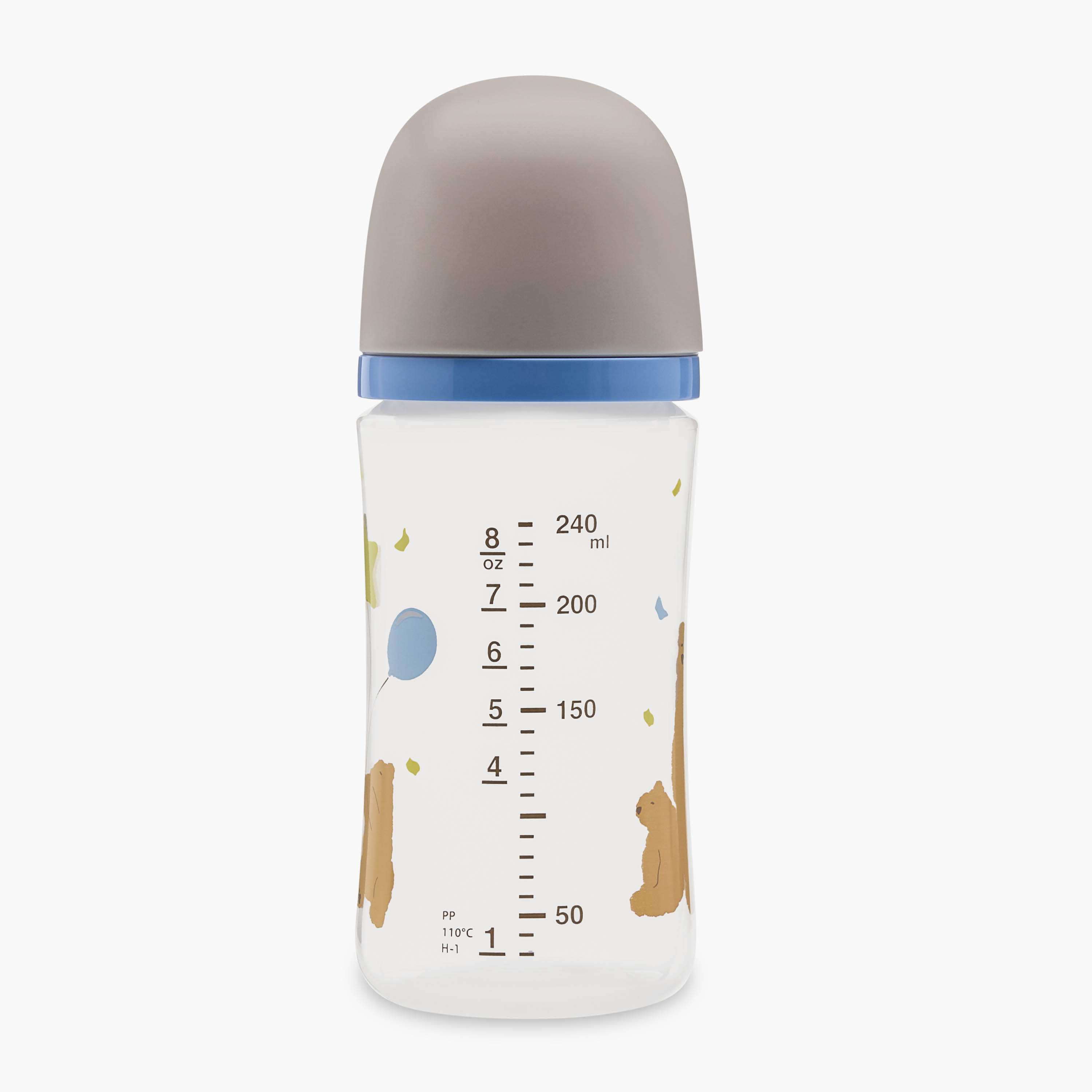 قارورة رضاعة بطبعات دب سوفت تاتش من بيجون - 240 مل-baby-feeding-feedingbottles-bottlesandteats-image-2