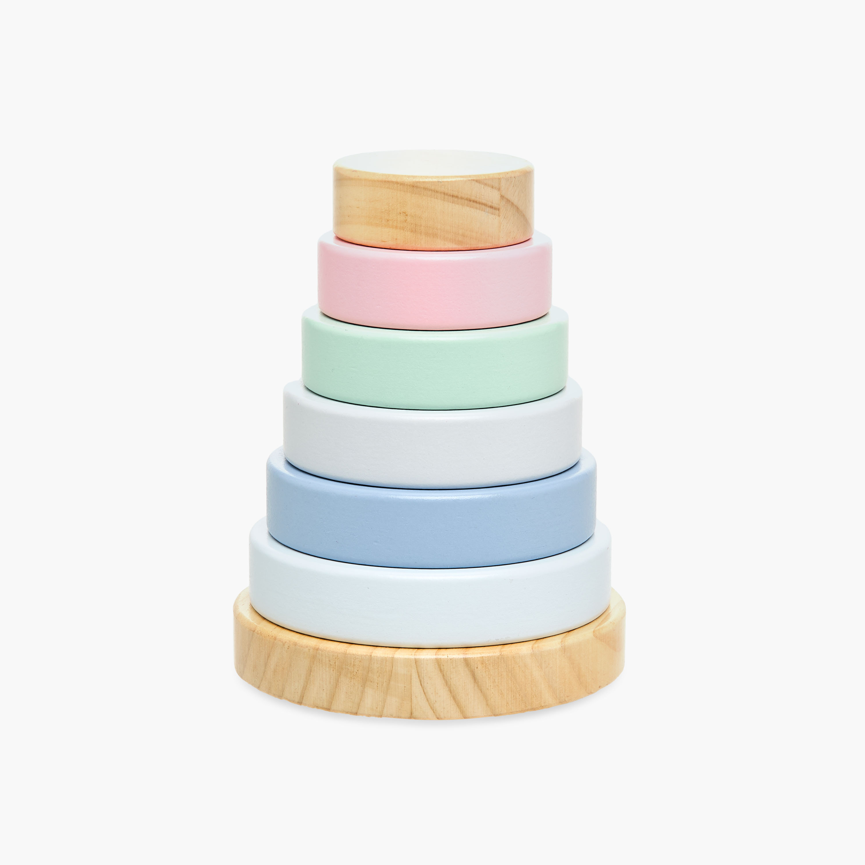 Juniors 7-Piece Rainbow Stacking Tower Playset-toys-babyandtoddlertoys-stackingandnestingtoys-image-1