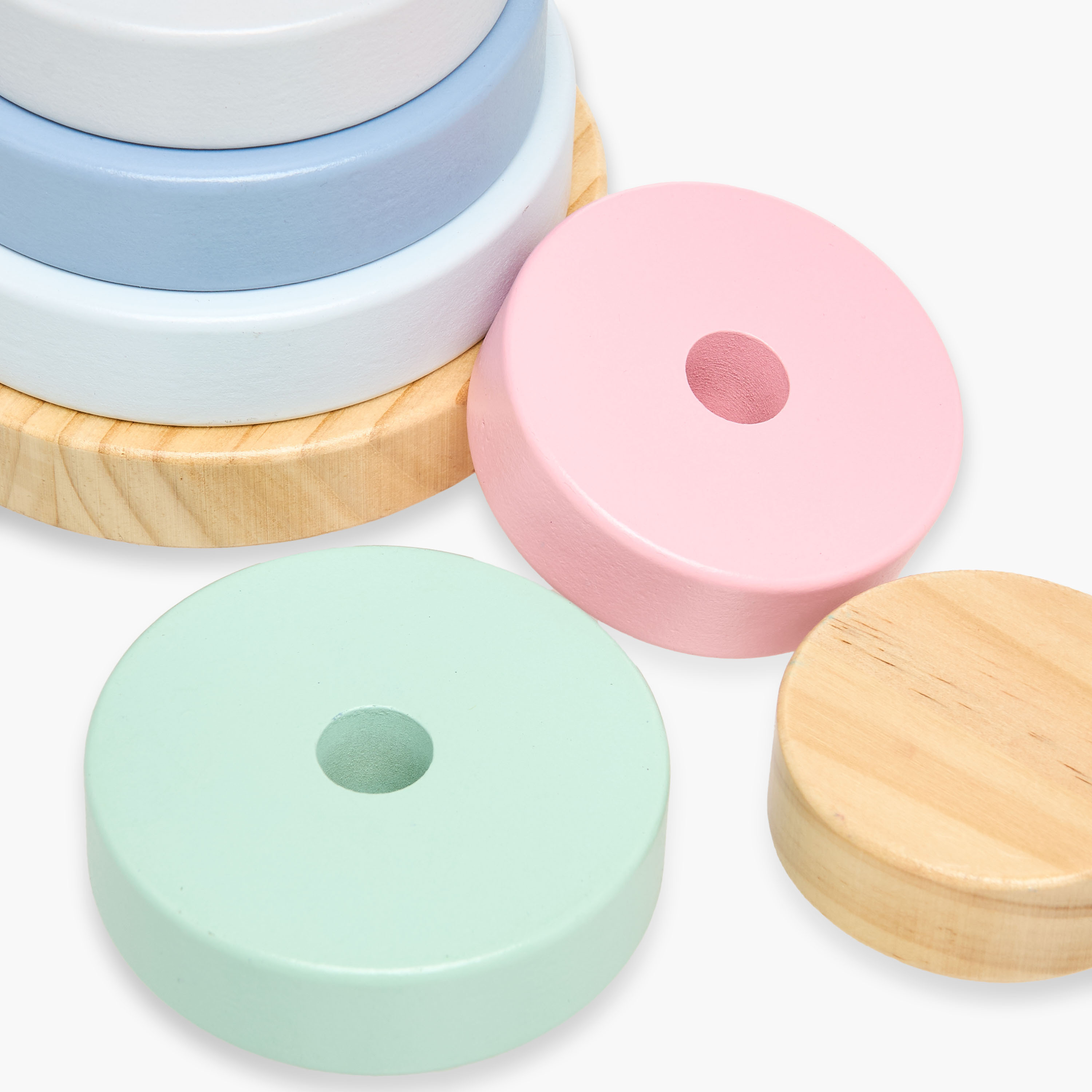Juniors 7-Piece Rainbow Stacking Tower Playset-toys-babyandtoddlertoys-stackingandnestingtoys-image-4