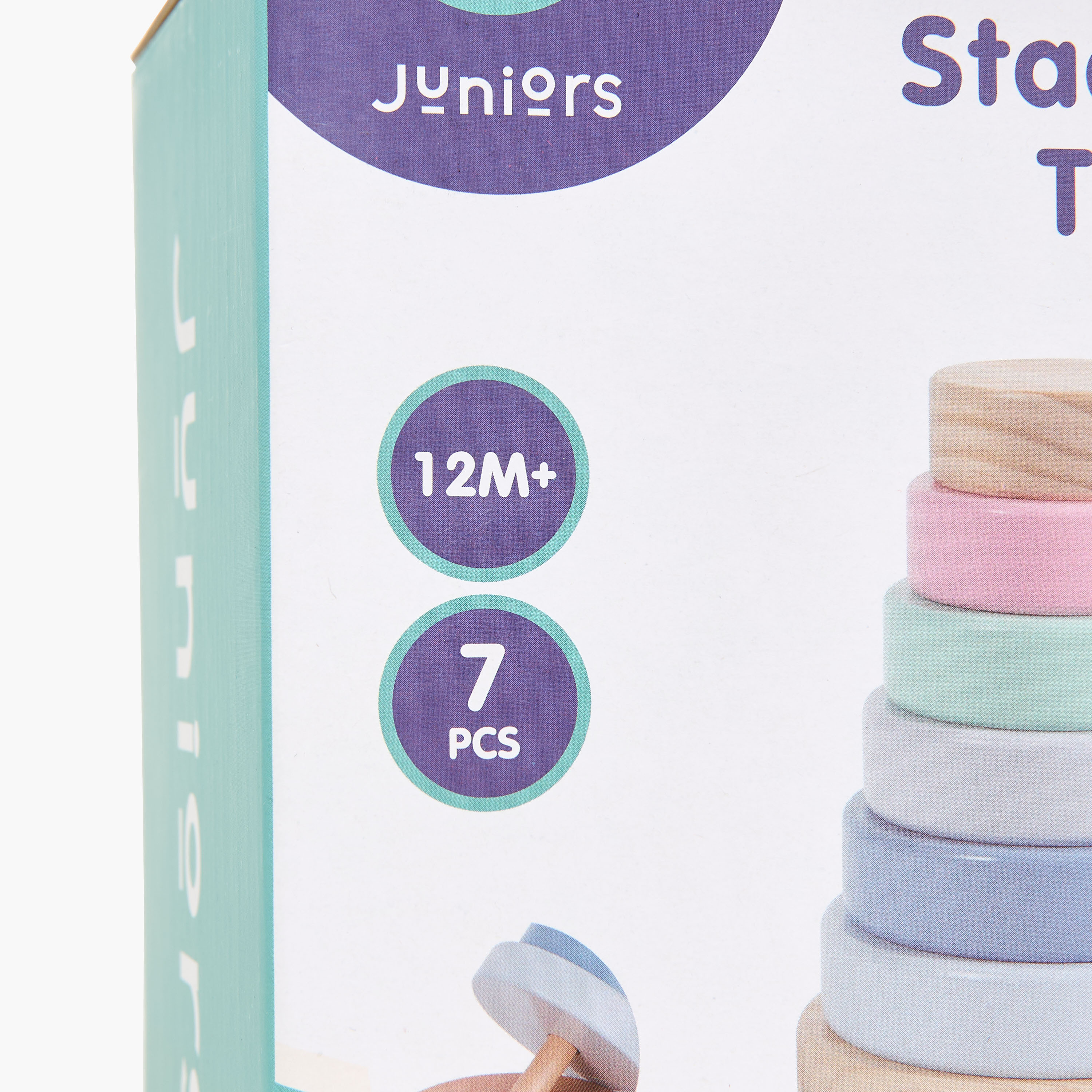 Juniors 7-Piece Rainbow Stacking Tower Playset-toys-babyandtoddlertoys-stackingandnestingtoys-image-6