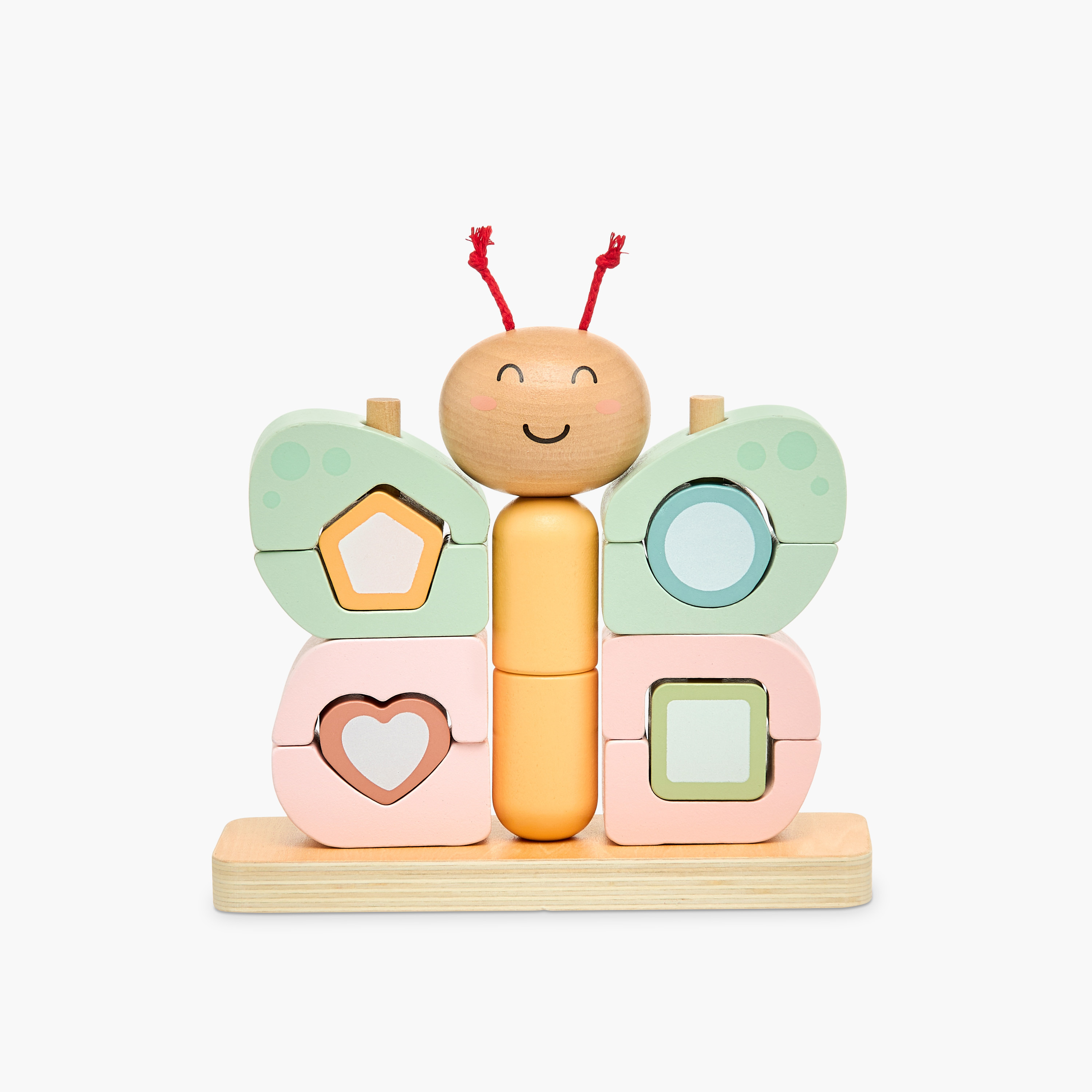 مجموعة ألعاب تكديس بتصميم فراشة 16 قطعة من جونيورز-toys-babyandtoddlertoys-stackingandnestingtoys-image-1