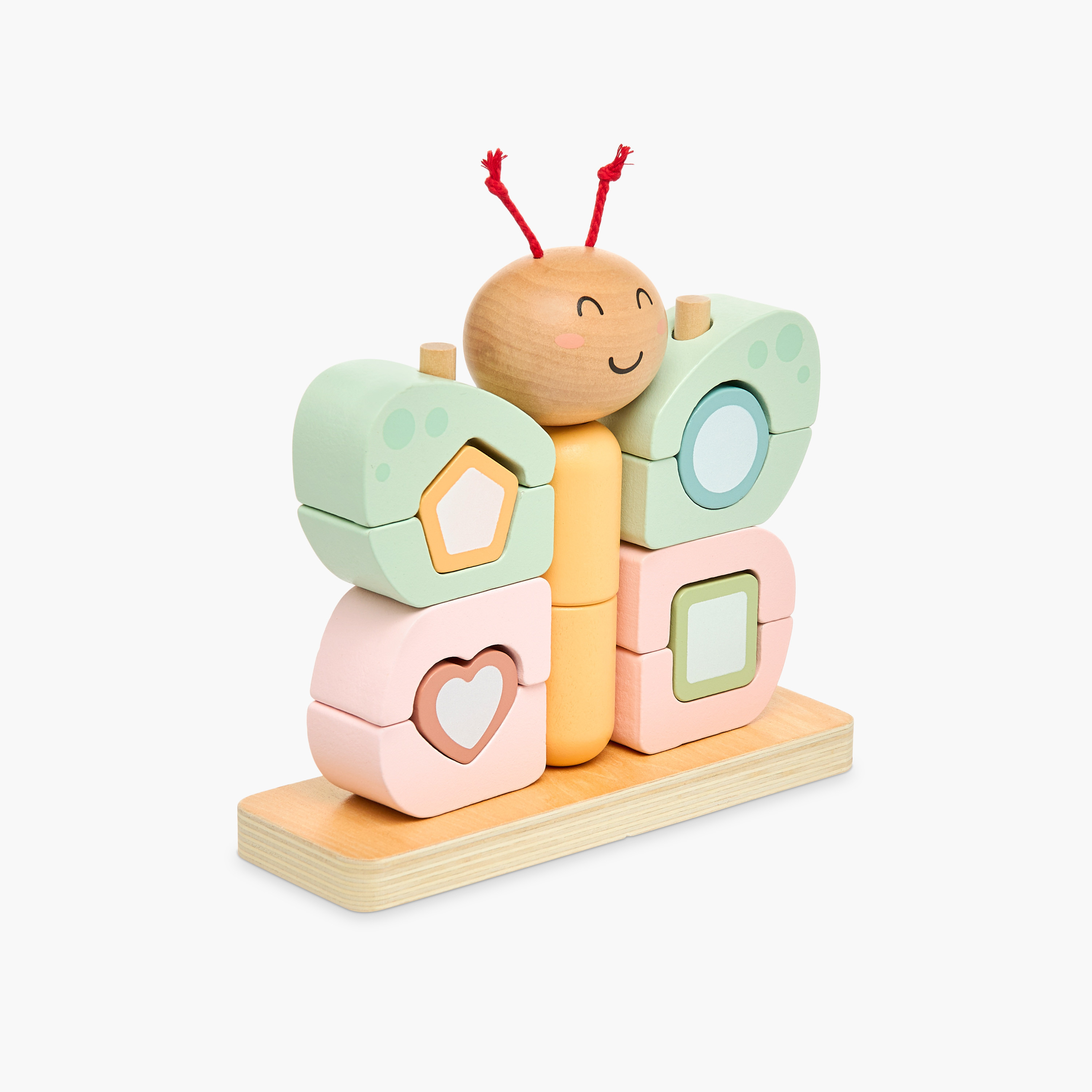 مجموعة ألعاب تكديس بتصميم فراشة 16 قطعة من جونيورز-toys-babyandtoddlertoys-stackingandnestingtoys-image-2