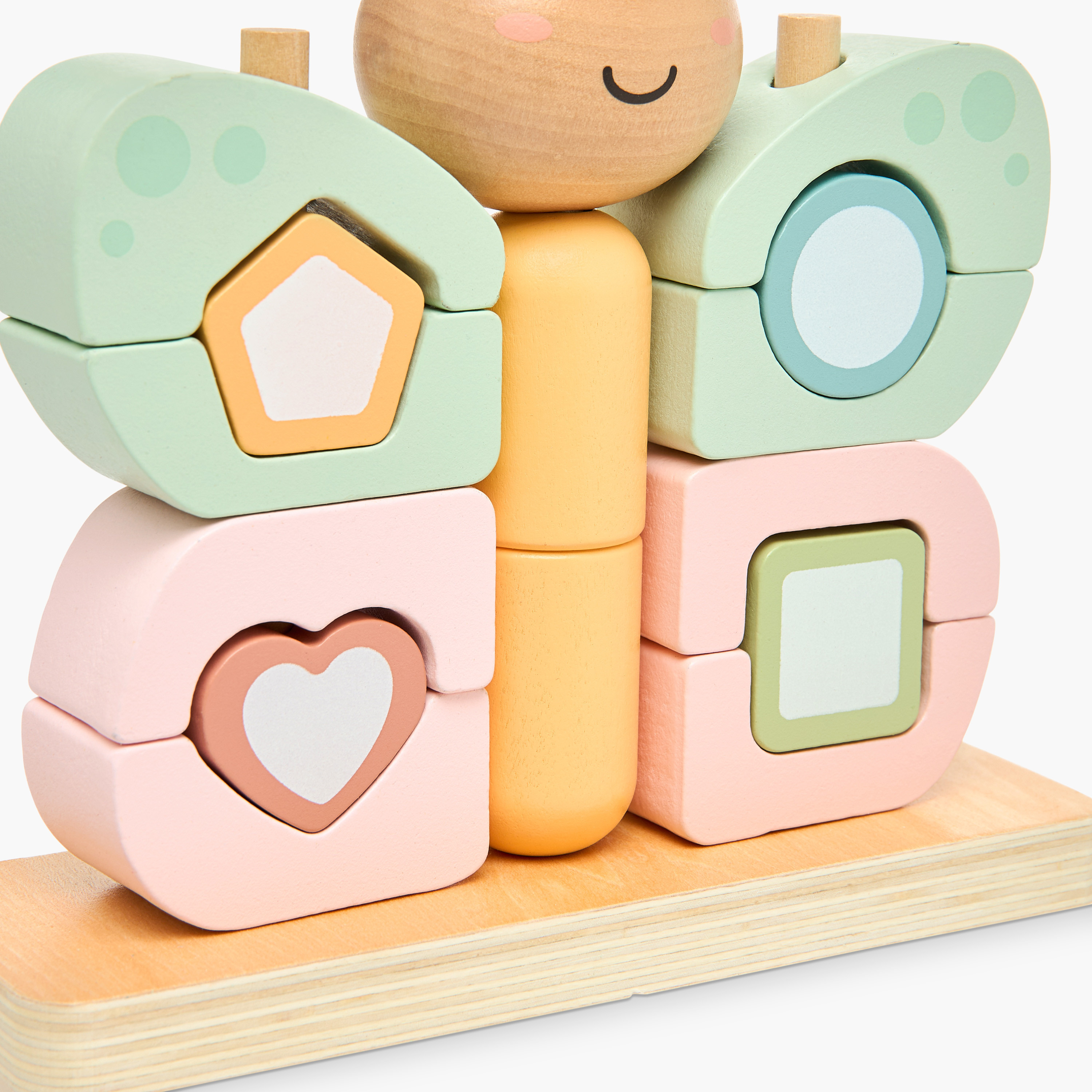 مجموعة ألعاب تكديس بتصميم فراشة 16 قطعة من جونيورز-toys-babyandtoddlertoys-stackingandnestingtoys-image-3