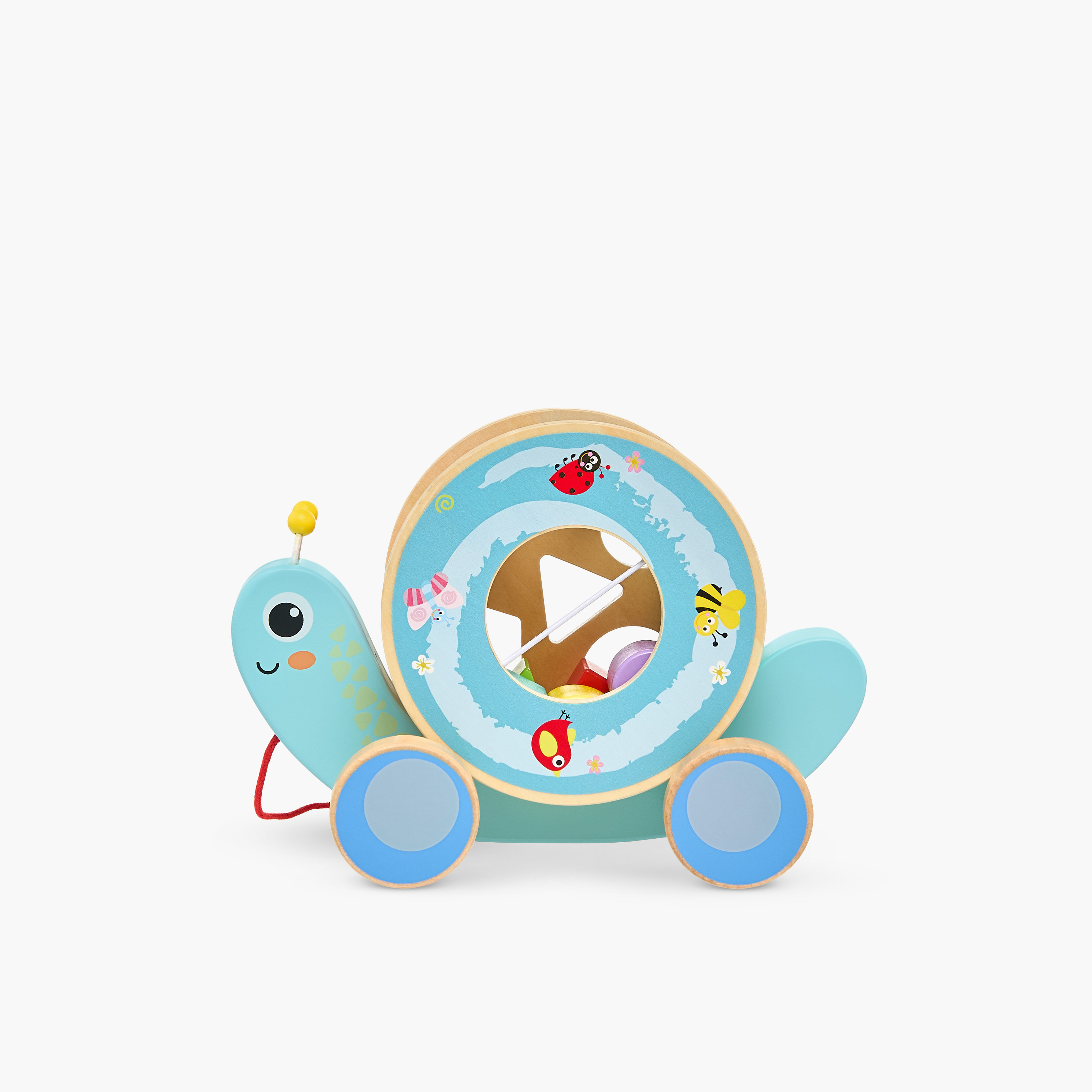 Juniors Pull Along Snail Toy-toys-babyandtoddlertoys-pushandpulltoys-image-2