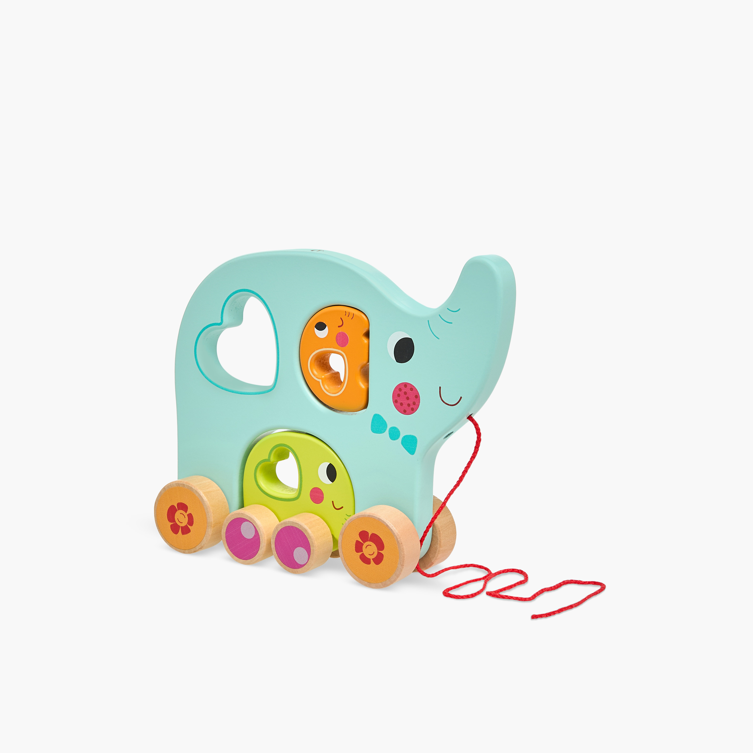 Juniors Pull Along Elephant Family Toy-toys-babyandtoddlertoys-pushandpulltoys-image-1