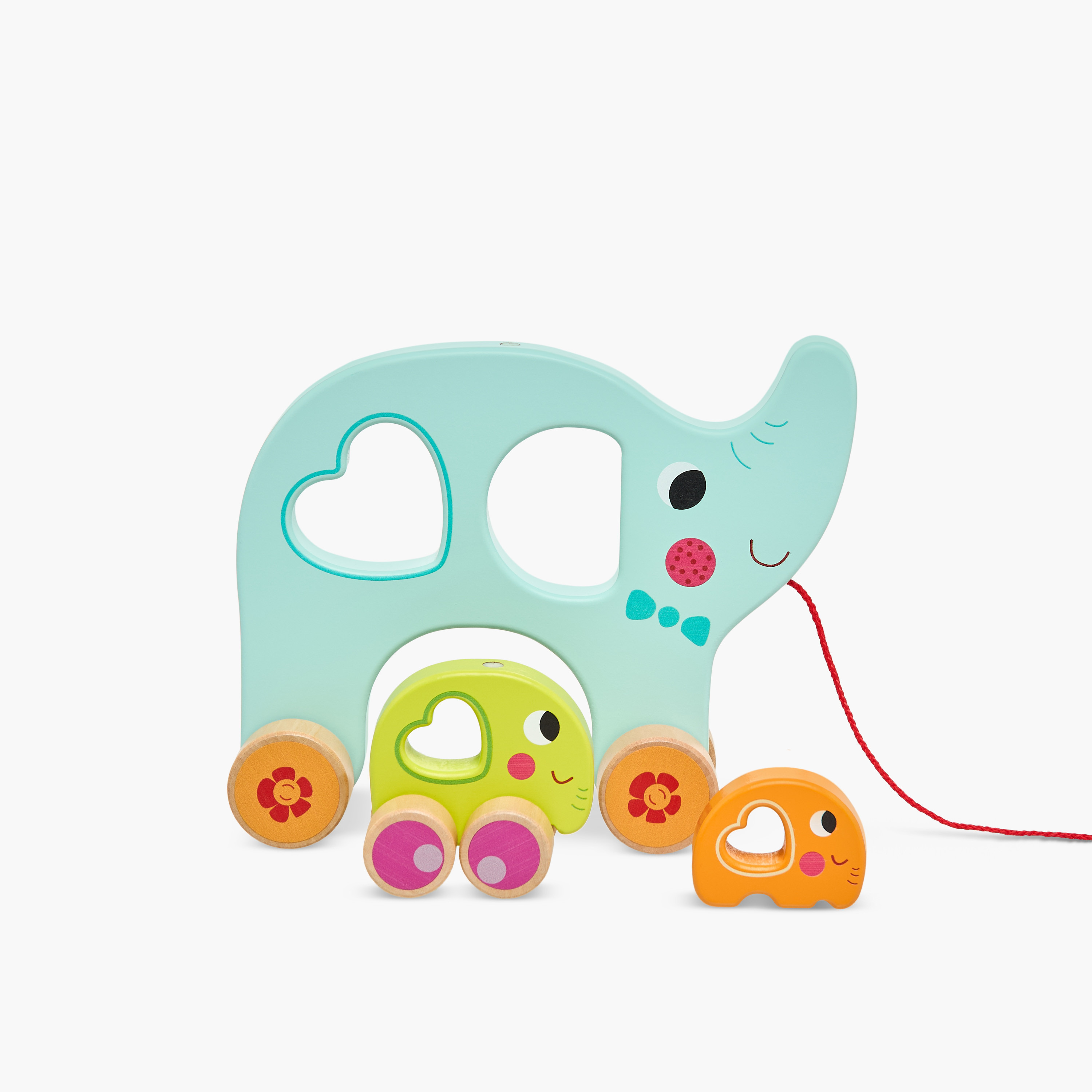 Juniors Pull Along Elephant Family Toy-toys-babyandtoddlertoys-pushandpulltoys-image-2