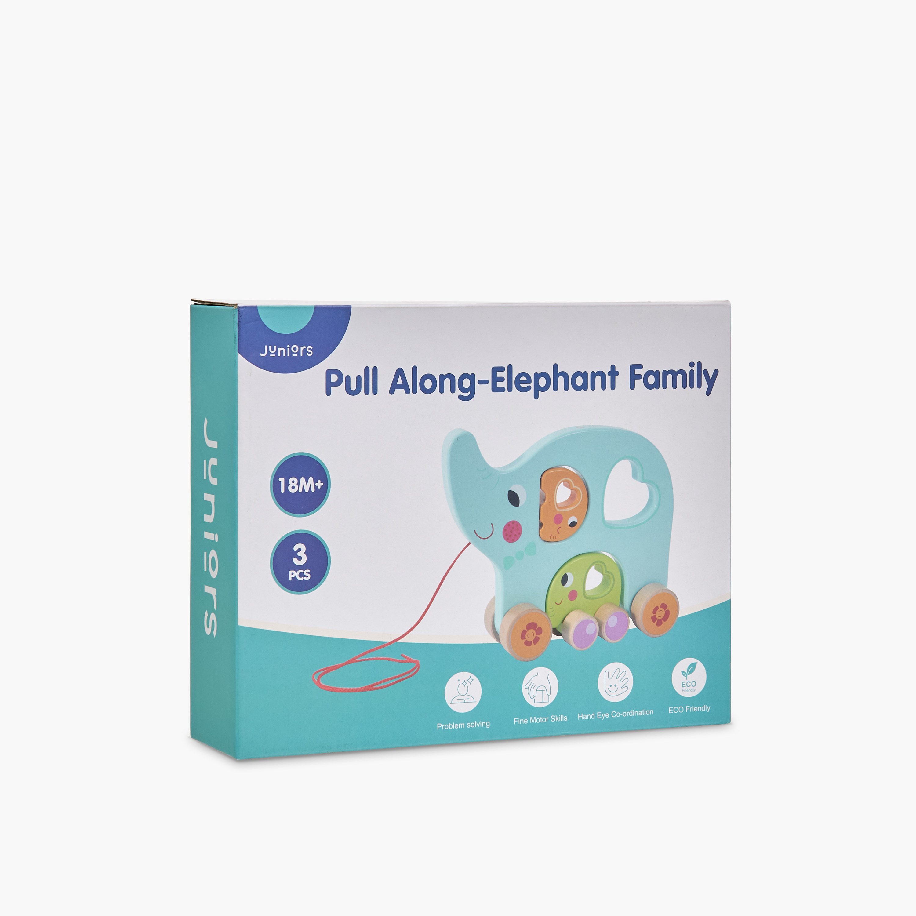 Juniors Pull Along Elephant Family Toy-toys-babyandtoddlertoys-pushandpulltoys-image-6