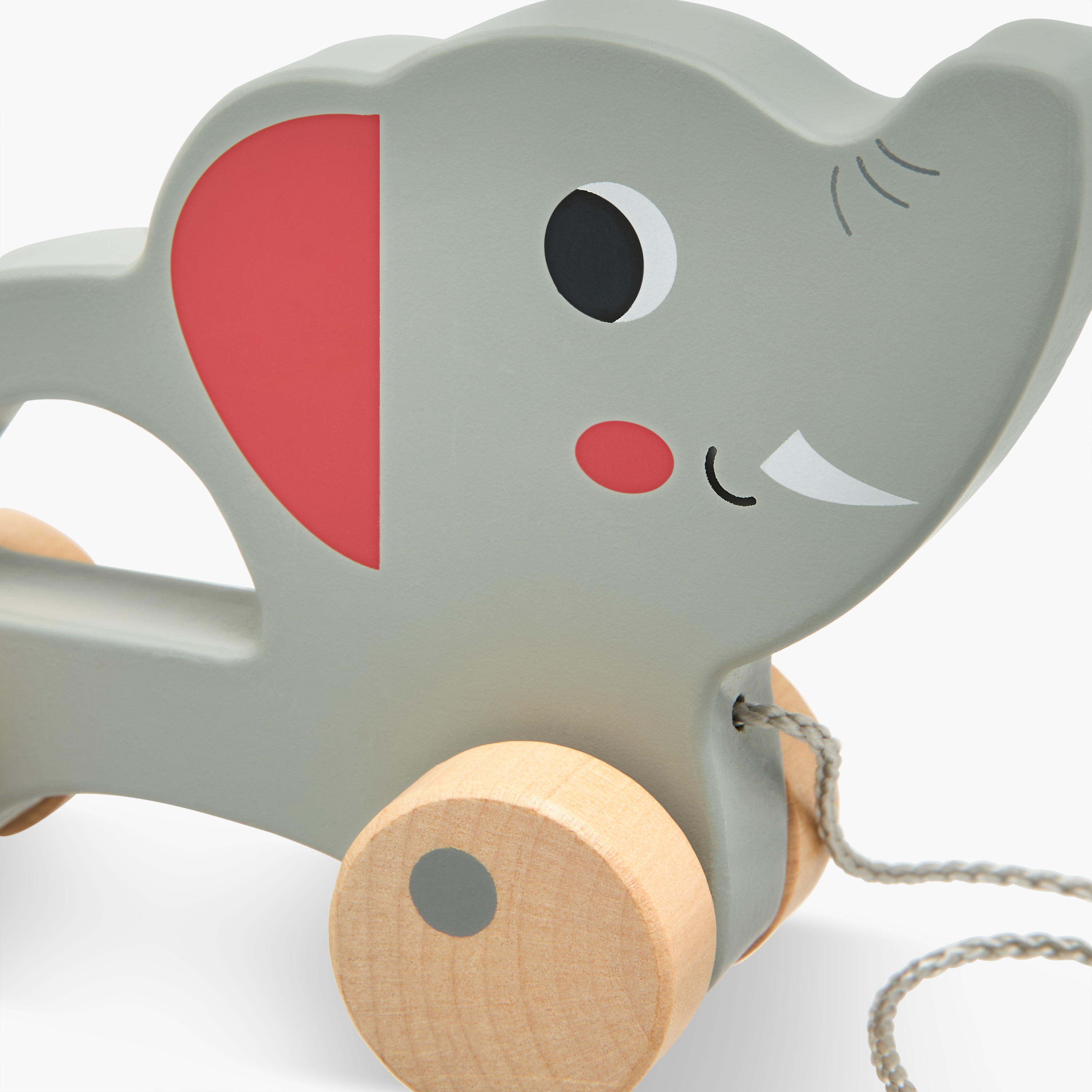 Juniors Pull Along Elephant Toy-toys-babyandtoddlertoys-pushandpulltoys-image-3