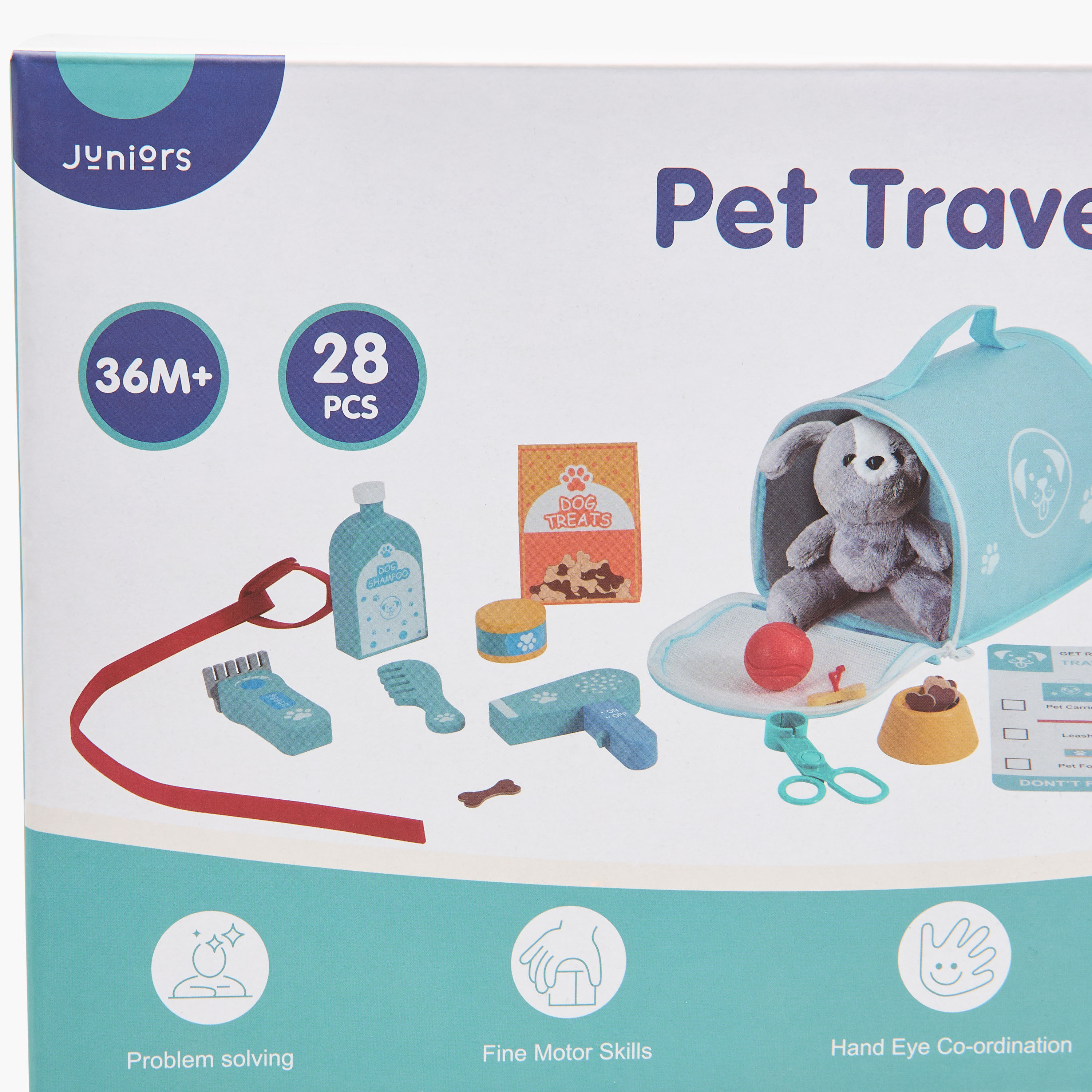 مجموعة ألعاب سفر الحيوانات الأليفة 28 قطعة من جونيورز-toys-roleplay-petcareplaysets-image-1
