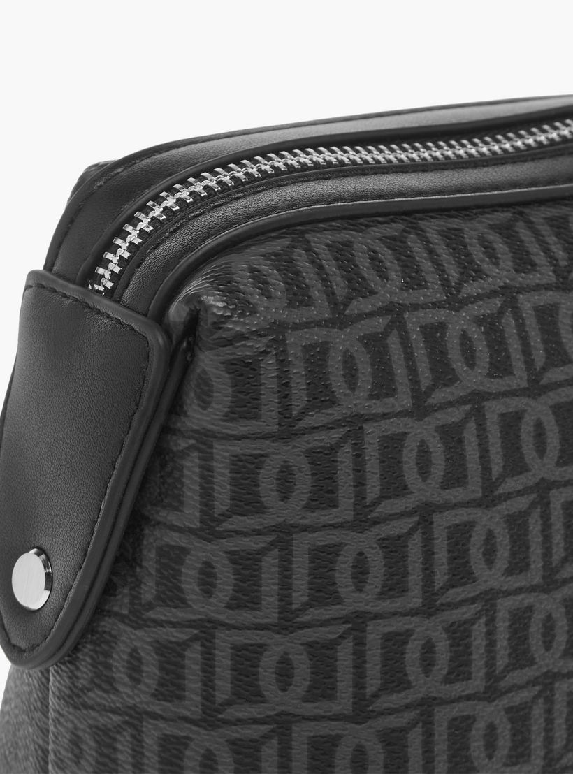 شنطة صغيرة بسحاب إغلاق وتفاصيل إبزيم بطبعات مونوغرام من دوتشيني-men-beltsandwallets-wallets-image-5