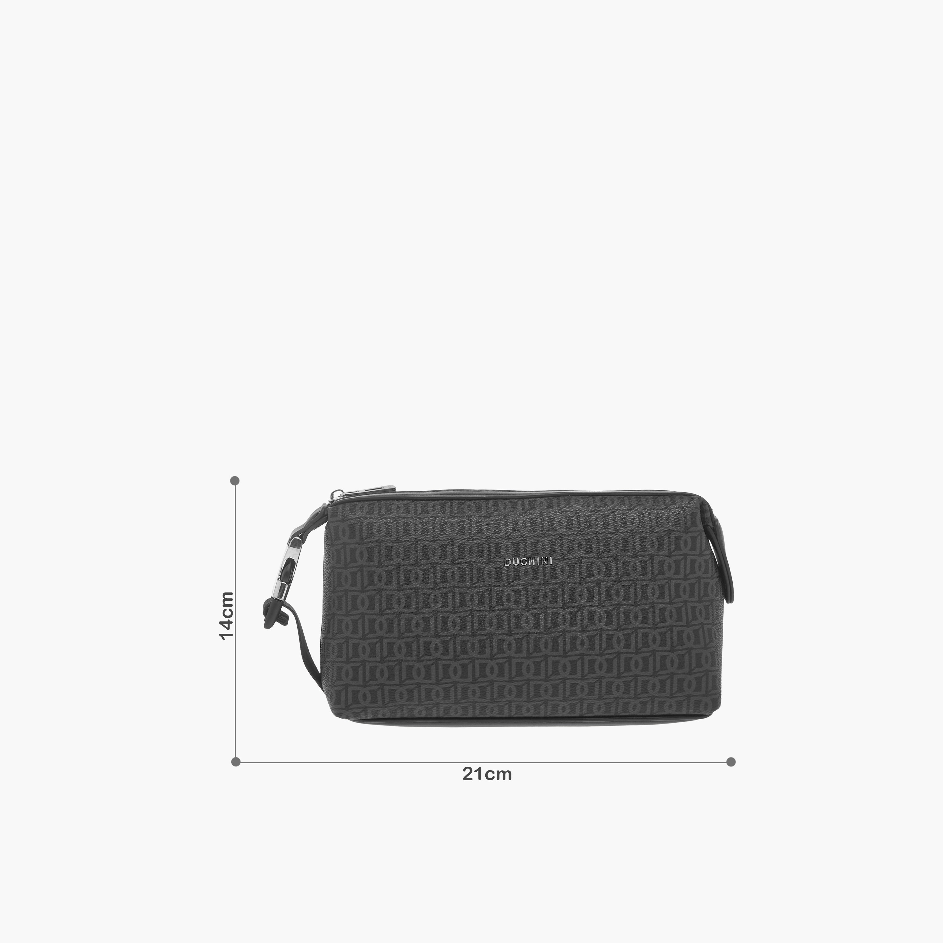 شنطة صغيرة بسحاب إغلاق وتفاصيل إبزيم بطبعات مونوغرام من دوتشيني-men-beltsandwallets-wallets-image-2