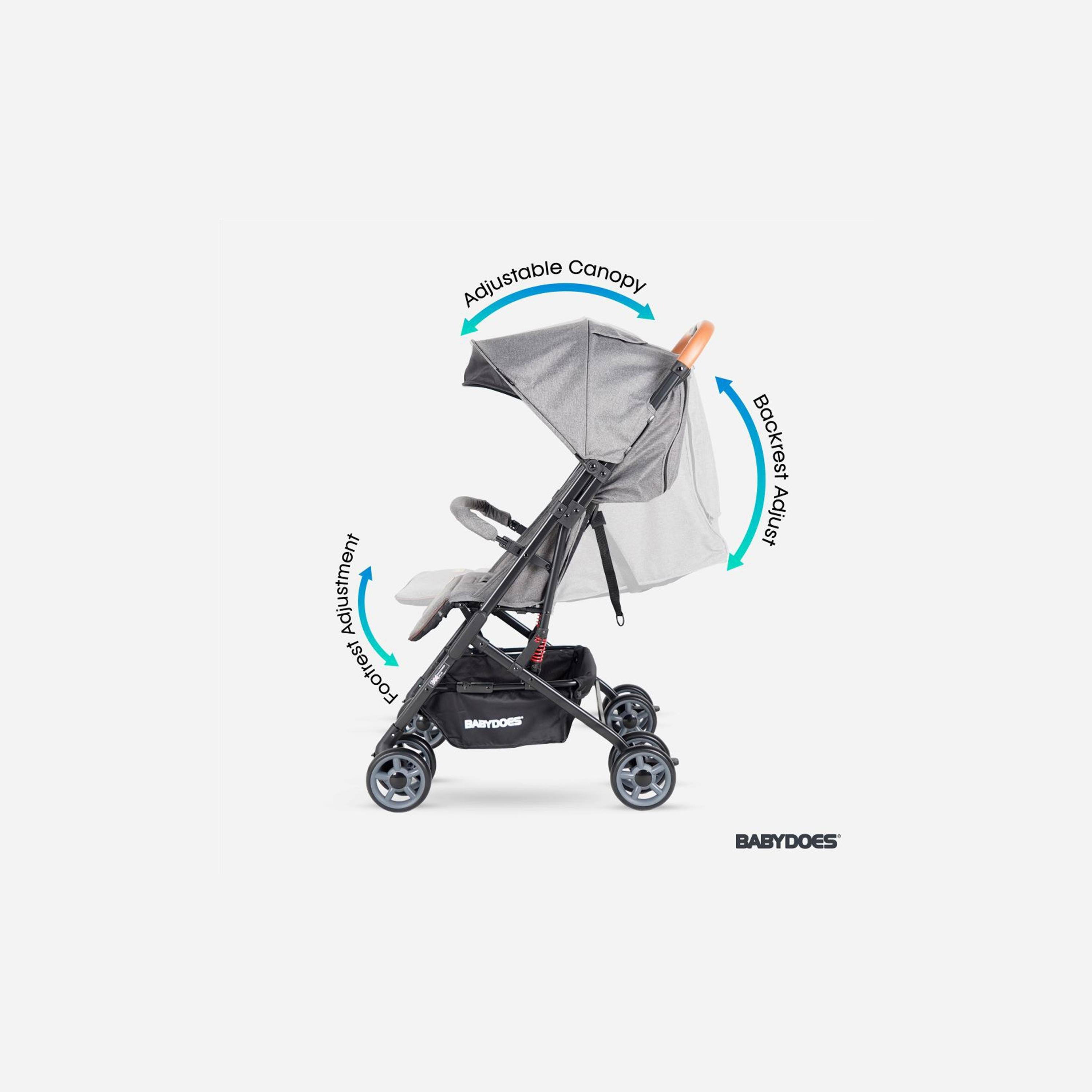 Babydoes OLLA CX One Hand Fold Stroller - 0-4 Years-baby-gear-strollersandprams-strollers-image-3