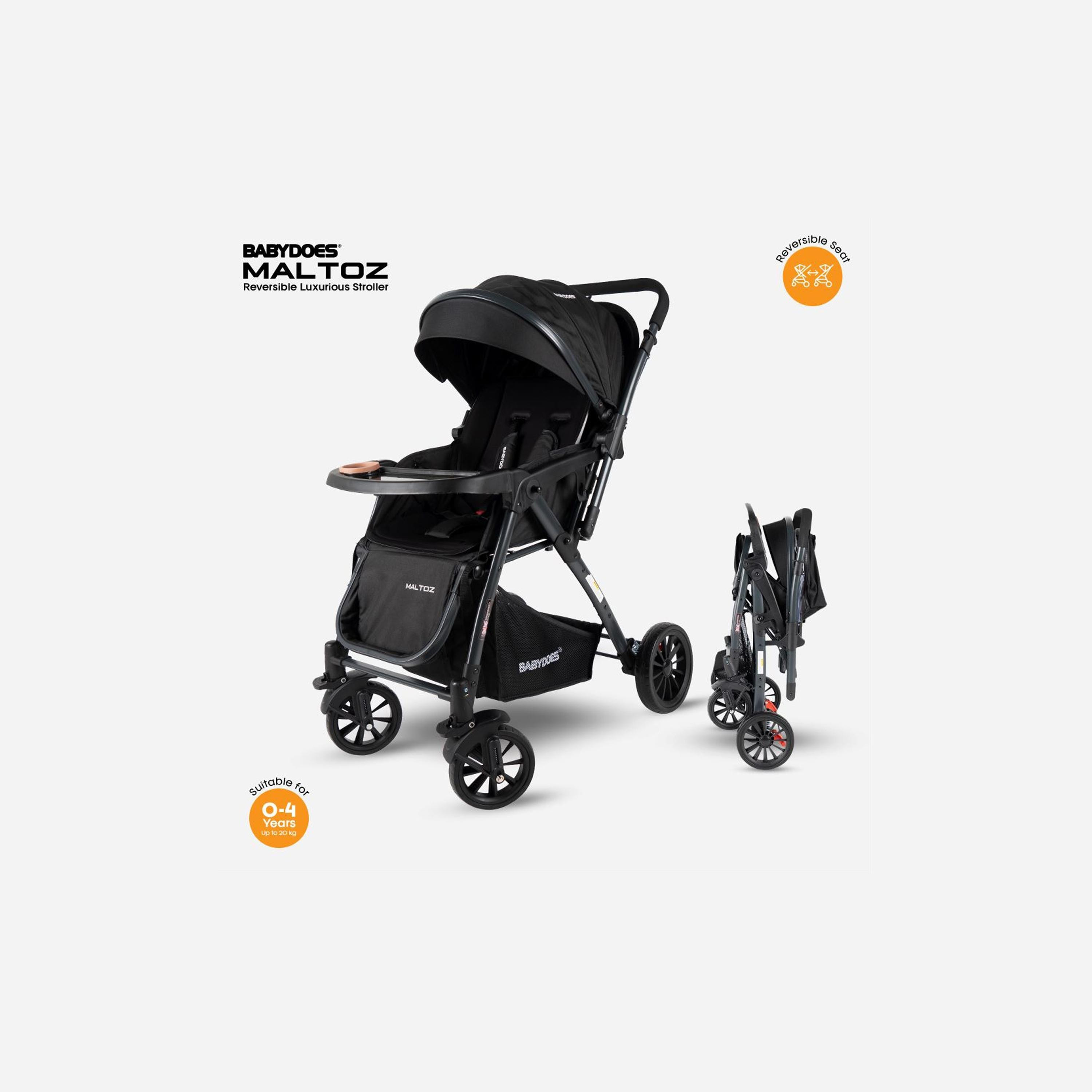 Babydoes MALTOZ Stroller with Reversable Handle - 0-4 Years-baby-gear-strollersandprams-strollers-image-1