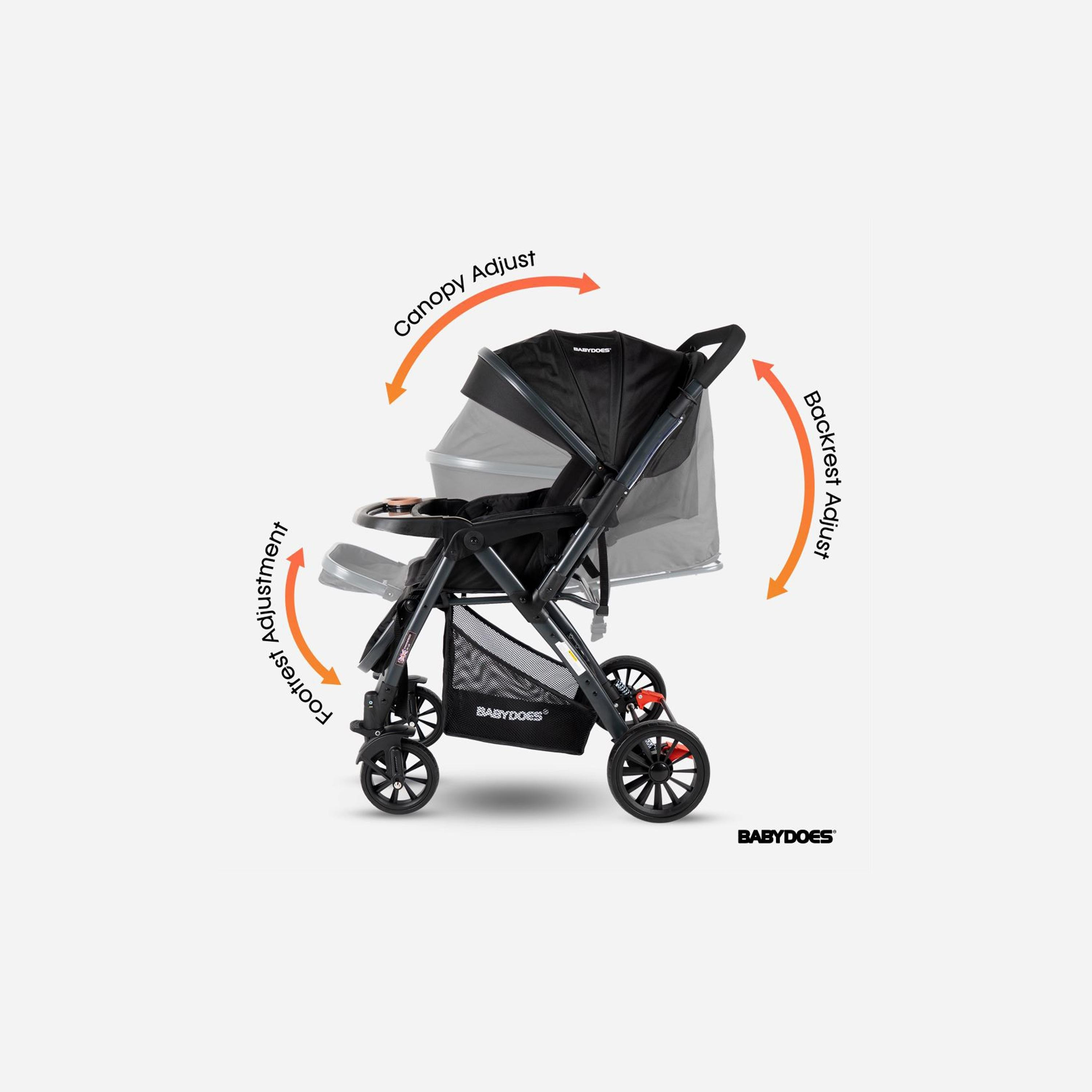 Babydoes MALTOZ Stroller with Reversable Handle - 0-4 Years-baby-gear-strollersandprams-strollers-image-5