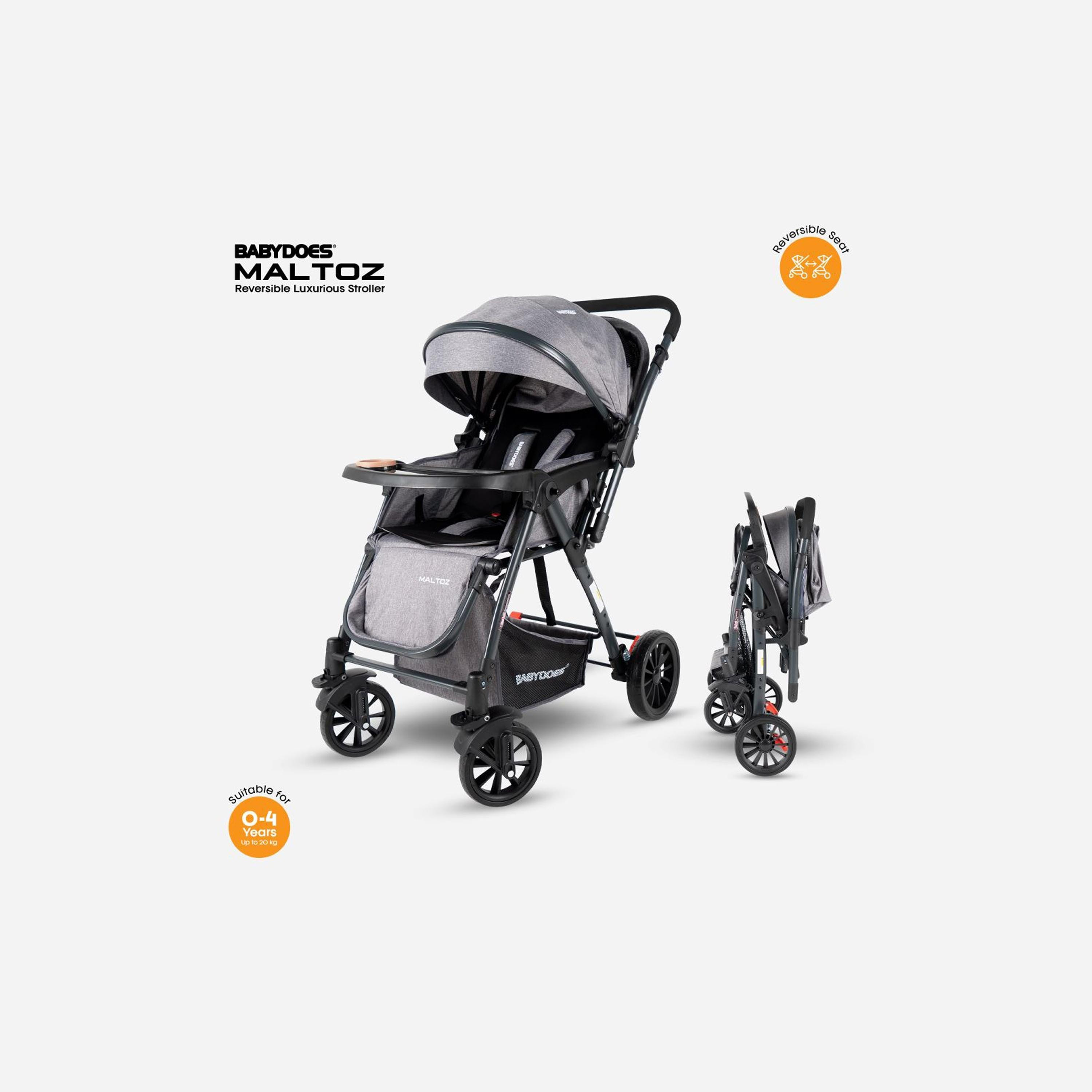 Babydoes MALTOZ Stroller with Reversable Handle - 0-4 Years-baby-gear-strollersandprams-strollers-image-1