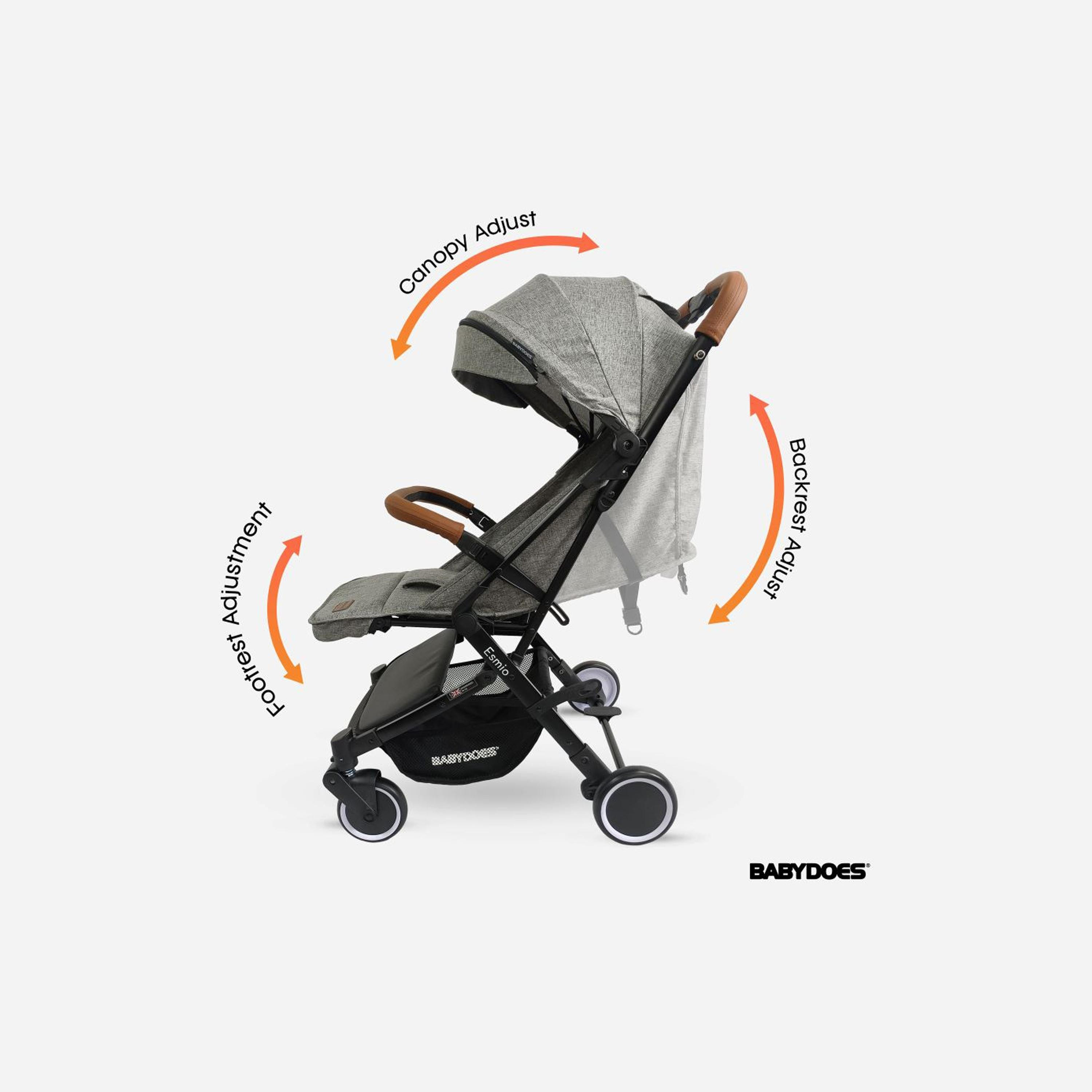 Babydoes ESMIO Travel Lite Shock Proof Stroller - 0-4 Years-baby-gear-strollersandprams-strollers-image-4