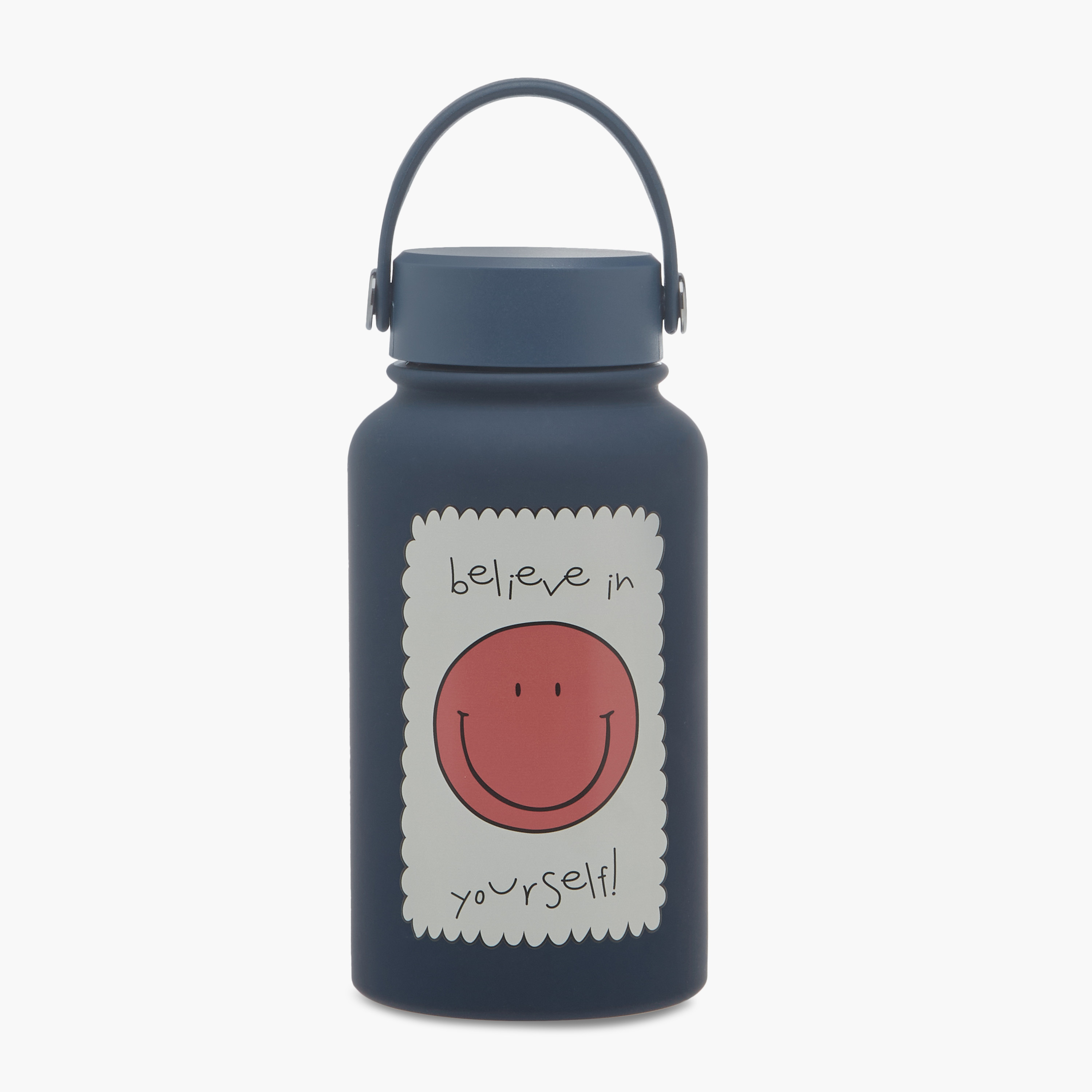 قارورة عازلة ستانليس ستيل بجدار مزدوج وطبعات شعار - 650 مل-school-waterbottles-image-1
