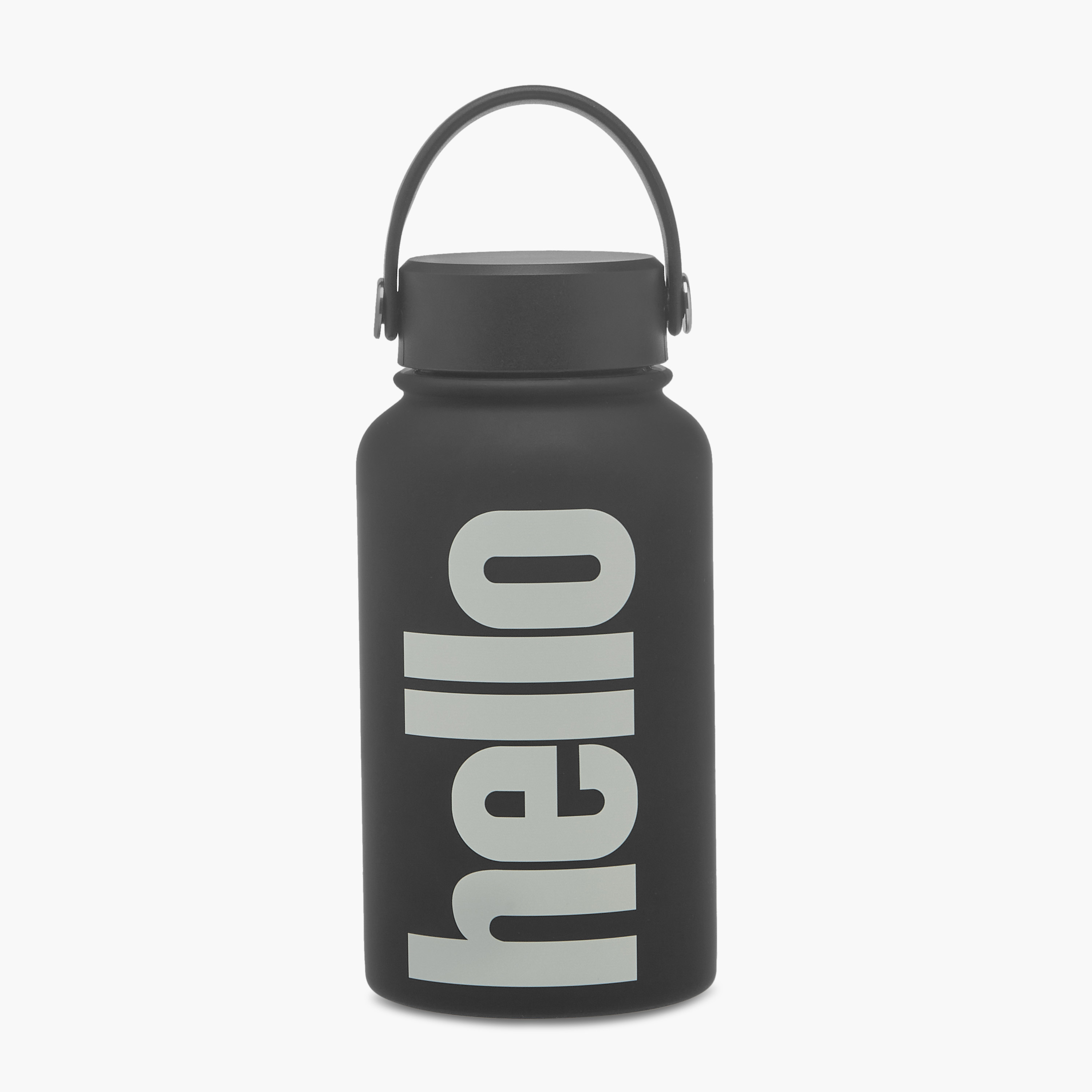 Typographic Print Stainless Steel Double Wall Vacuum Bottle - 650 ml-school-waterbottles-image-1