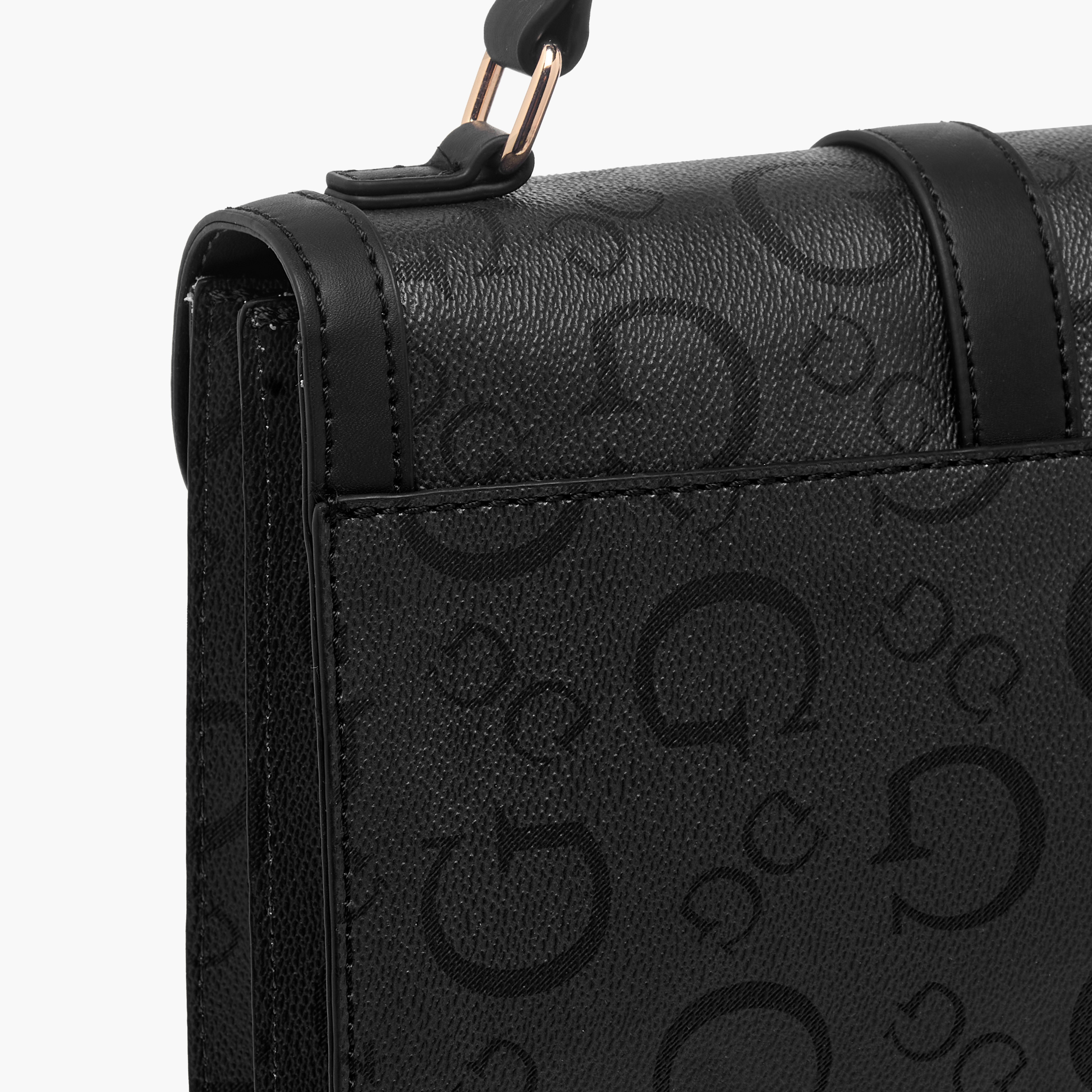 Guess Delvin Monogram Print Crossbody Bag with Flap Closure-women-bagsandwallets-handbags-image-6