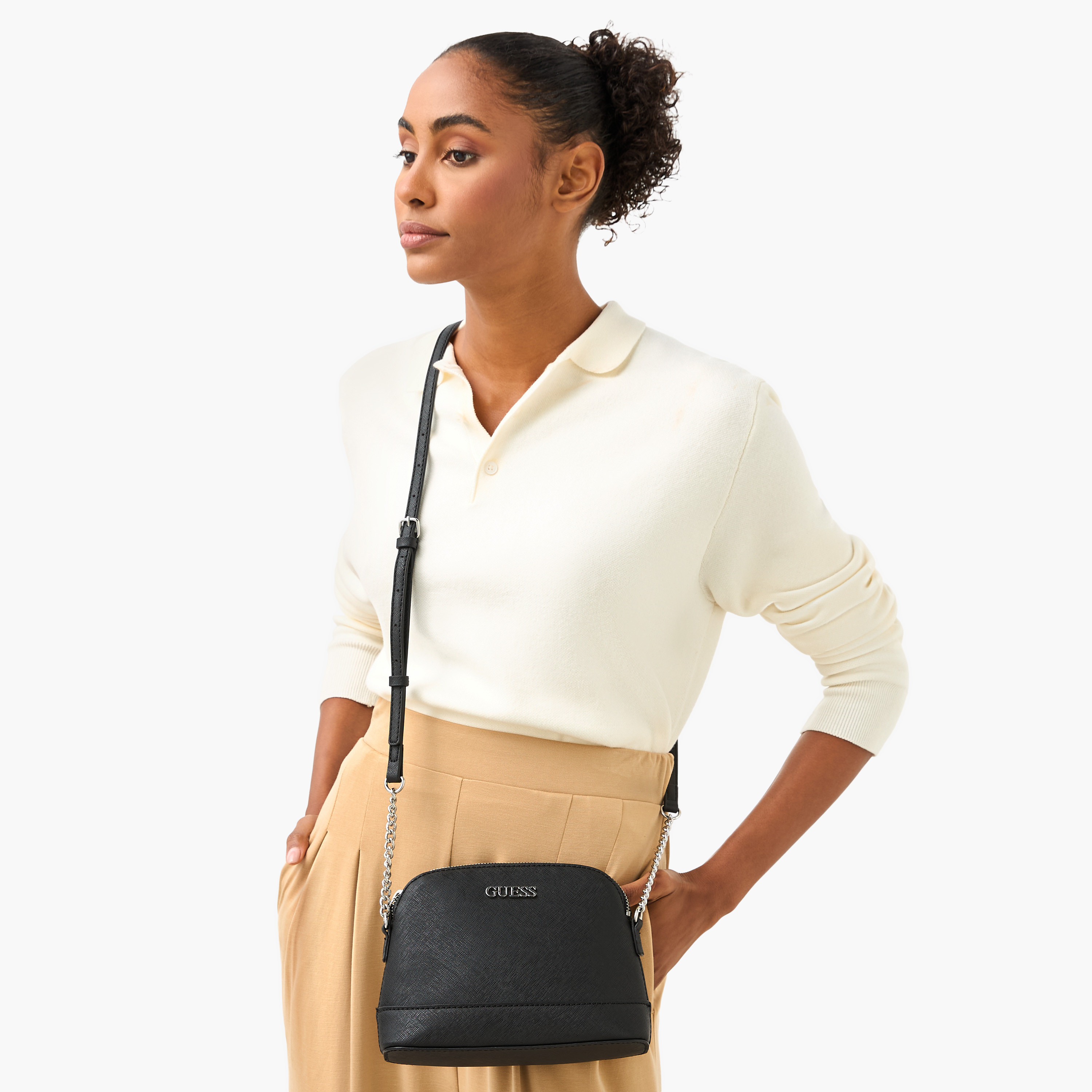 Guess Tidewood Textured Mini Crossbody Bag with Zip Closure-women-bagsandwallets-handbags-image-2