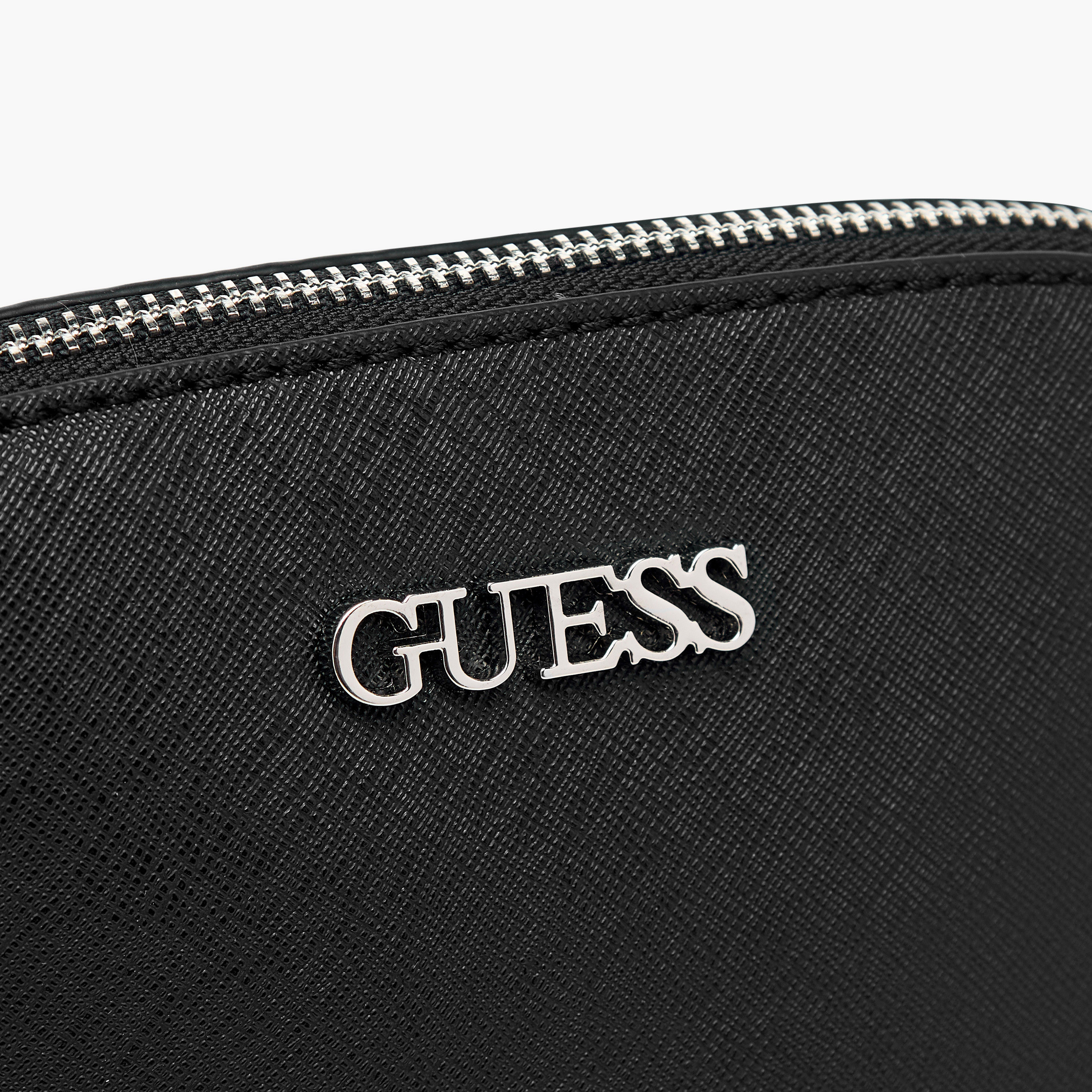 Guess Tidewood Textured Mini Crossbody Bag with Zip Closure-women-bagsandwallets-handbags-image-5