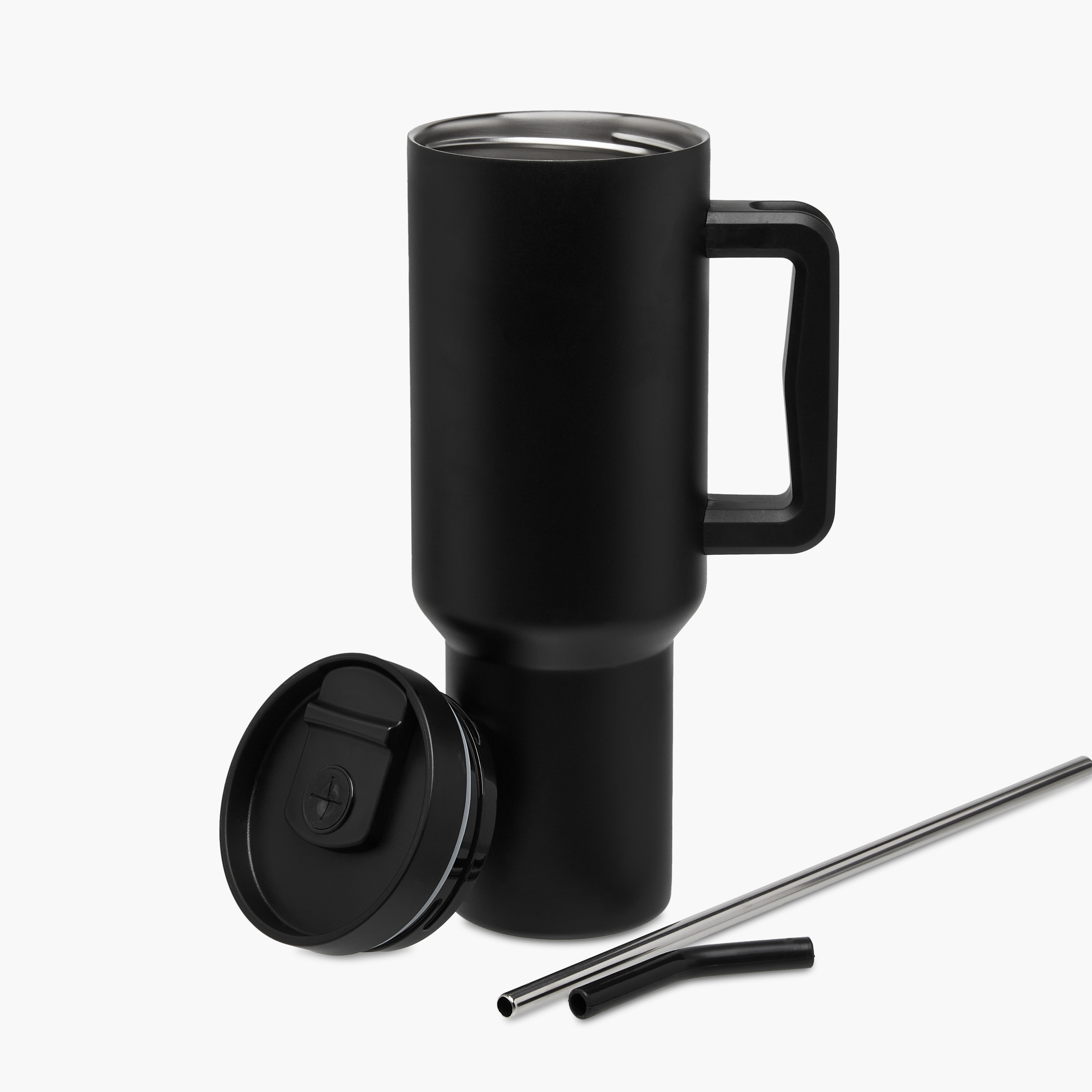 مج سادة عازل للحرارة بجدار مزدوج وقشّة - 1.2 لتر-household-dining-teaandcoffee-travelmugsandsippers-image-3
