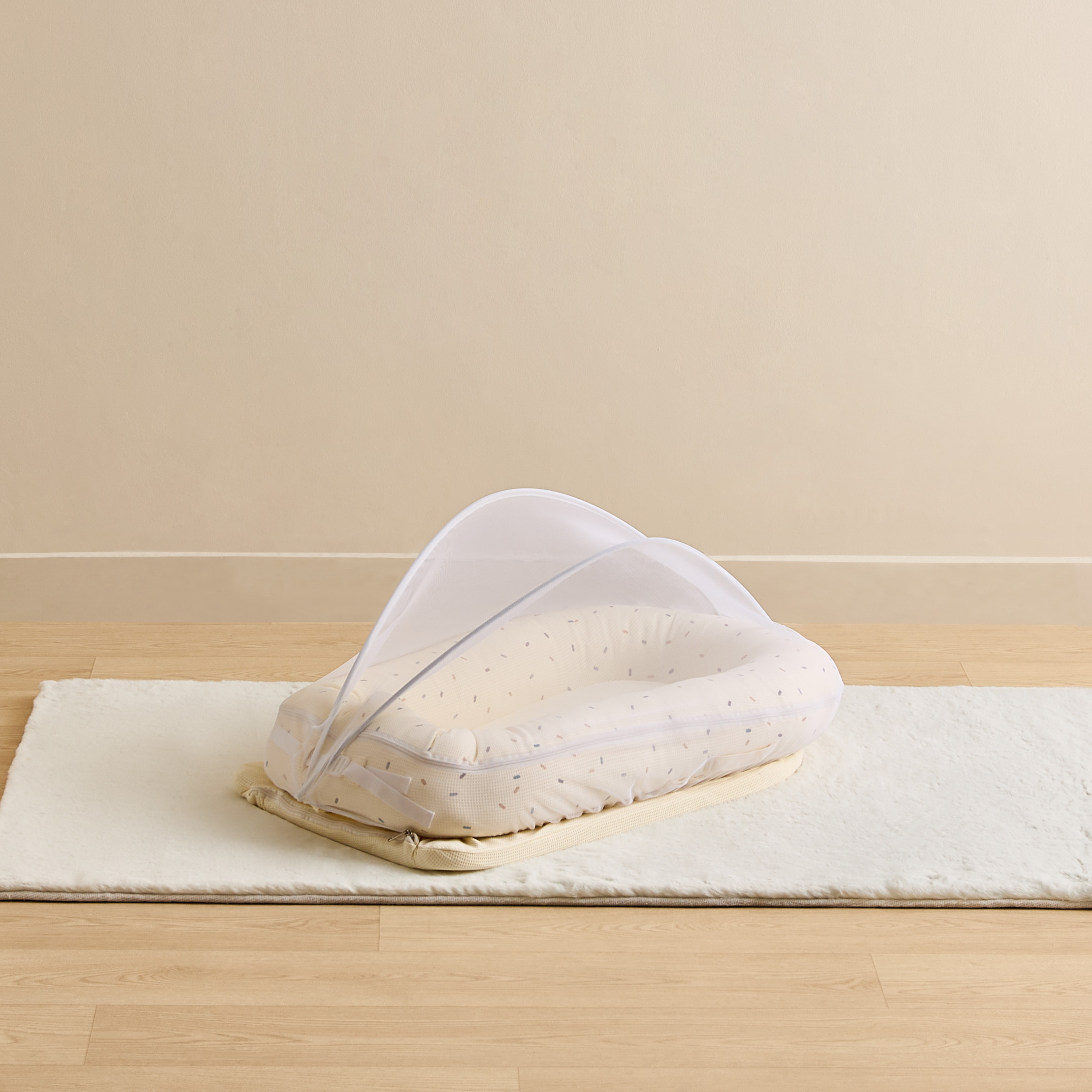 Giggles Waffle Texture Sleeping Bag with Mosquito Net-baby-nursery-blanketsandswaddles-swaddlesandsleepingbags-image-2