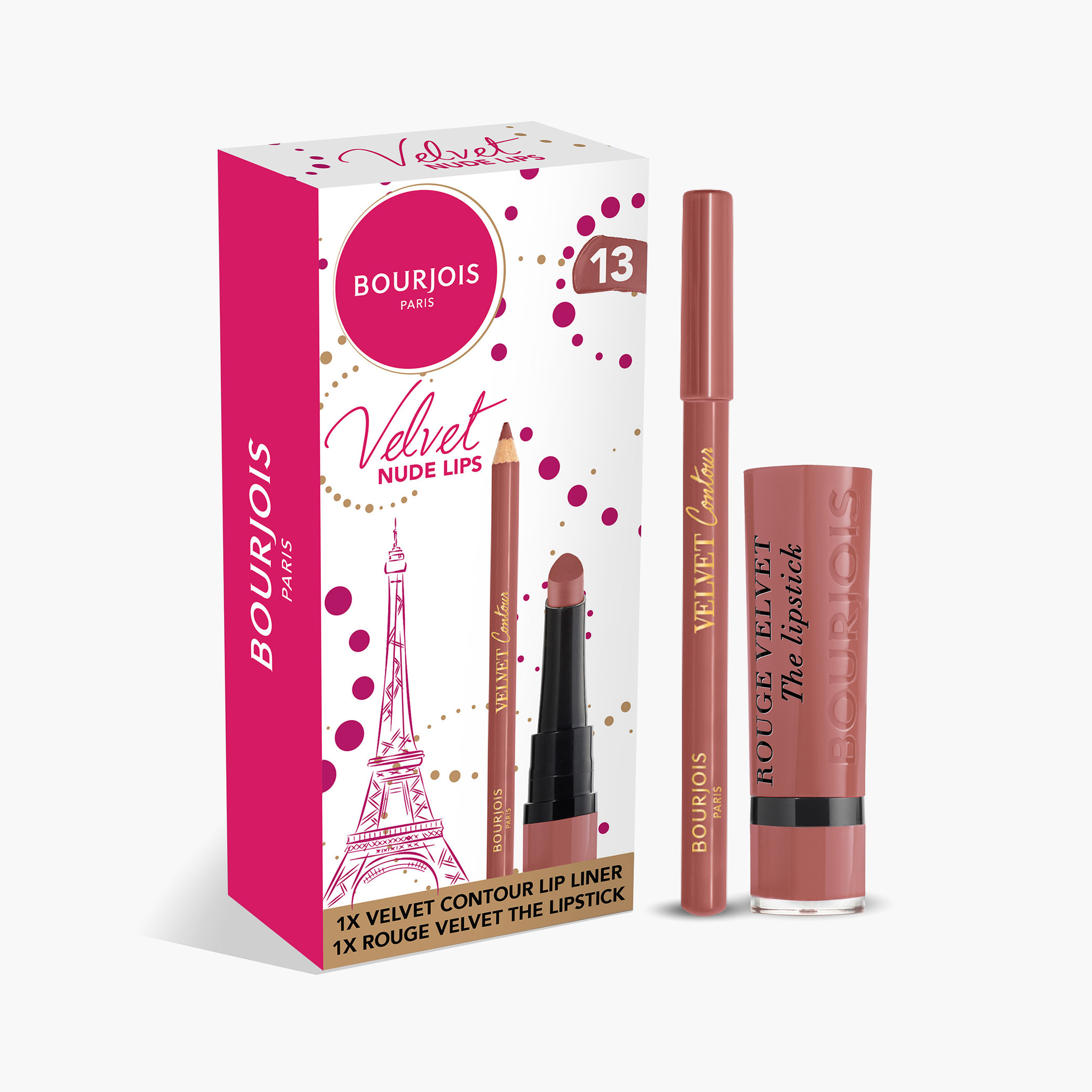 Bourjois Velvet Contour Lip Liner and Lipstick-beautyandpersonalcare-giftsets-image-1