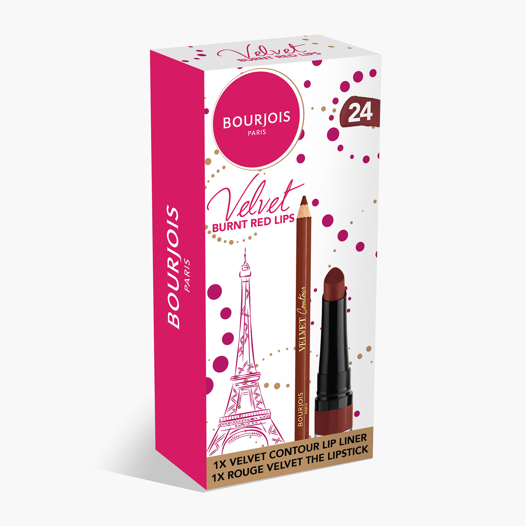 Bourjois Velvet Contour Lip Liner and Rouge Velvet Lipstick Set-beautyandpersonalcare-giftsets-image-2