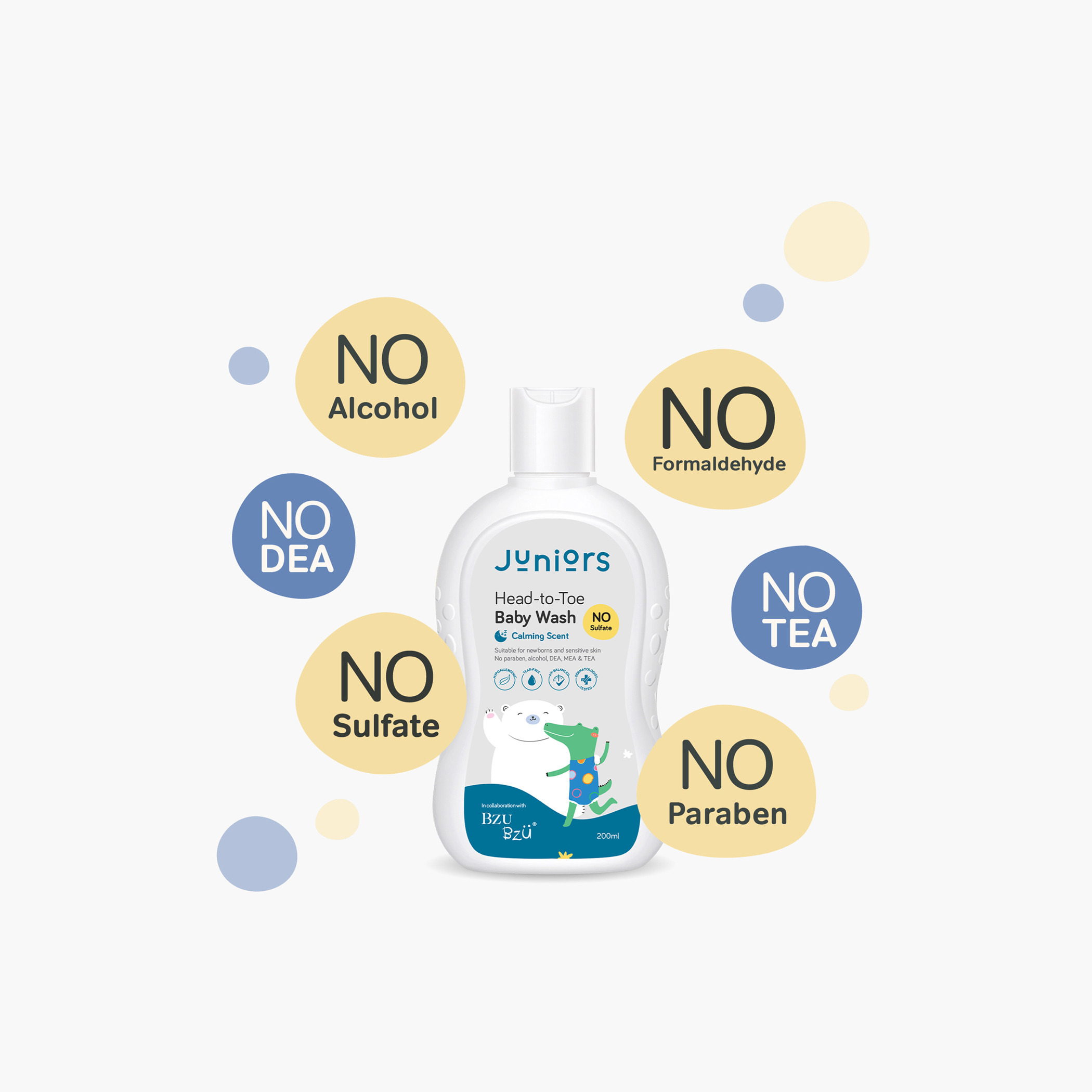 Juniors Head-to-Toe Baby Wash - 200 ml-baby-bathandcare-hairbodyskincare-image-2