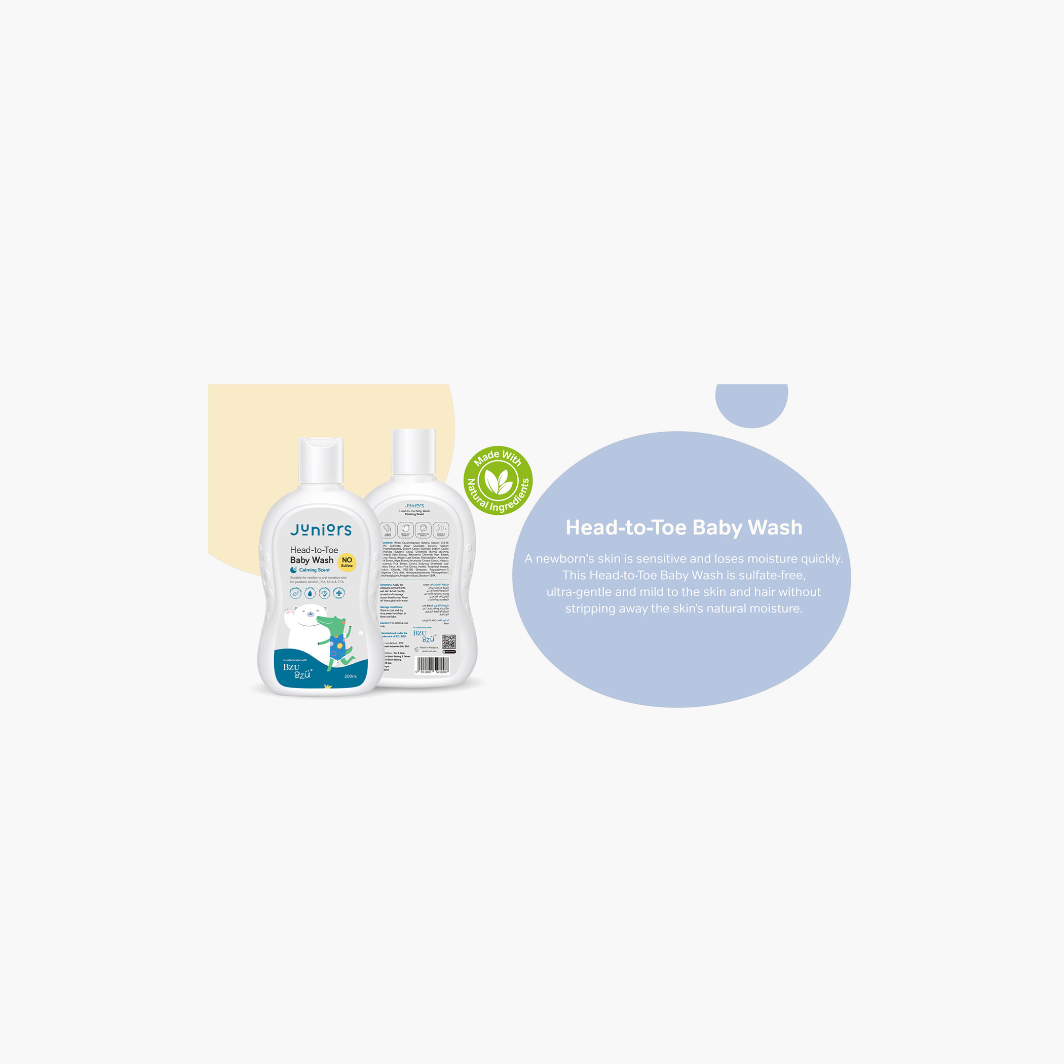 Juniors Head-to-Toe Baby Wash - 200 ml-baby-bathandcare-hairbodyskincare-image-4