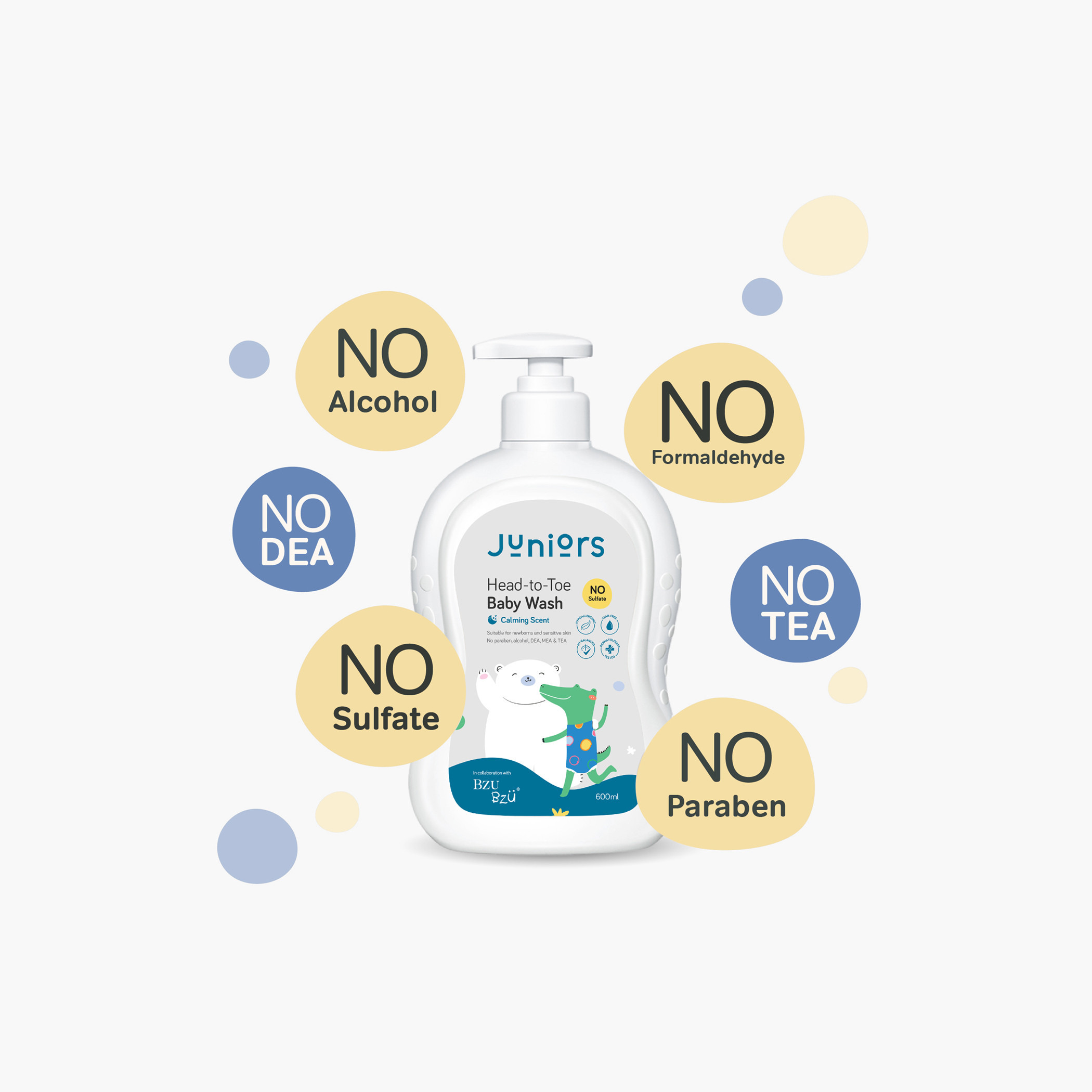 Juniors Head-to-Toe Baby Wash - 600 ml-baby-bathandcare-hairbodyskincare-image-2