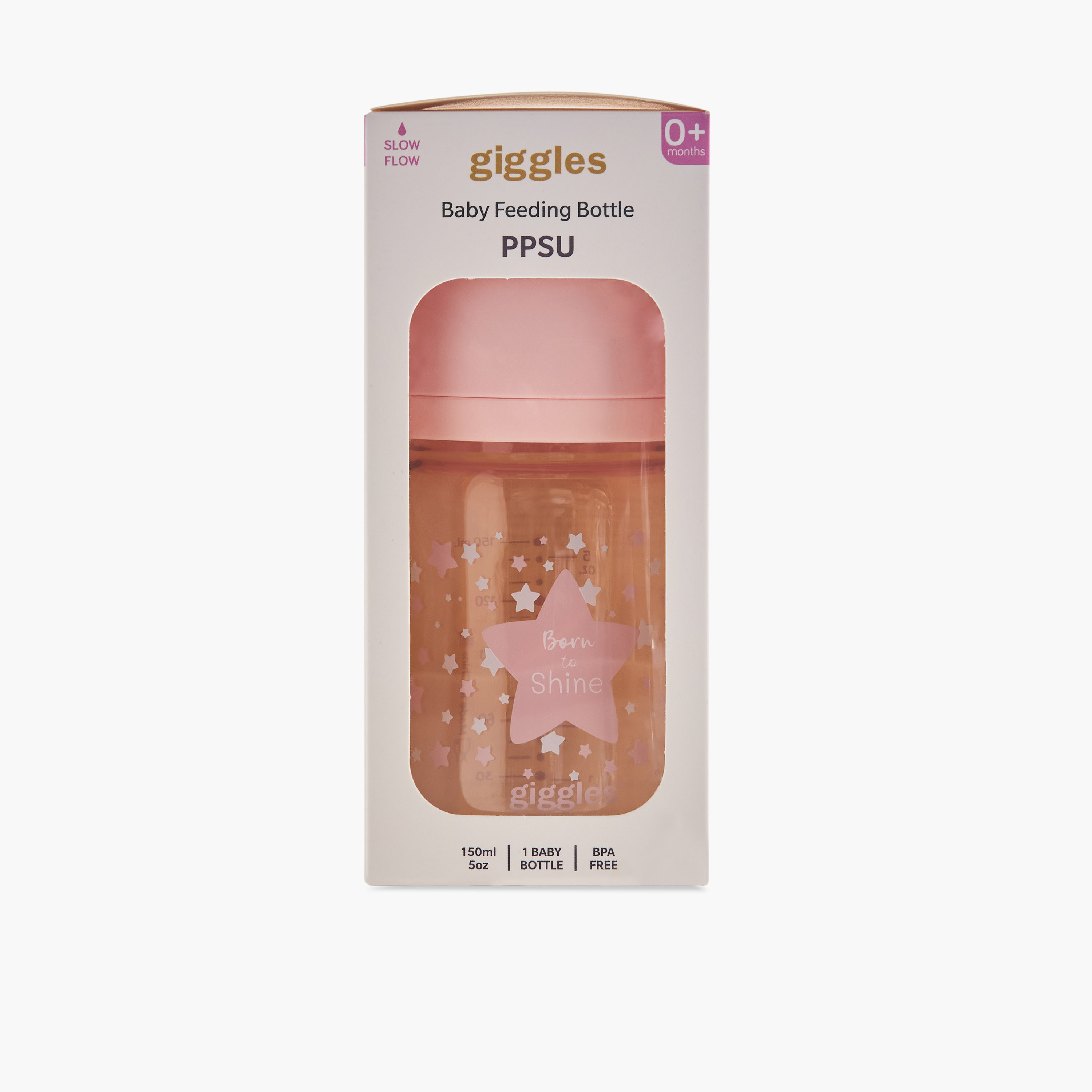 Giggles Feeding Bottle with Star Print, 150 ml-baby-feeding-feedingbottles-bottlesandteats-image-11