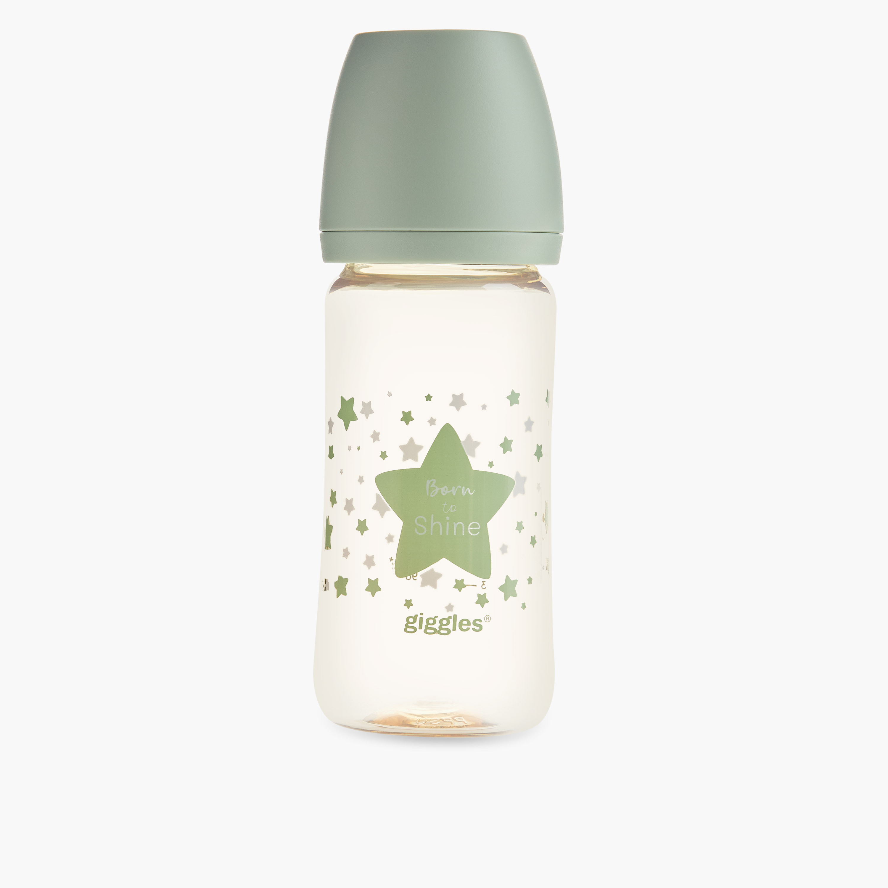 Giggles Feeding Bottle with Star Print, 240 ml-baby-feeding-feedingbottles-bottlesandteats-image-1