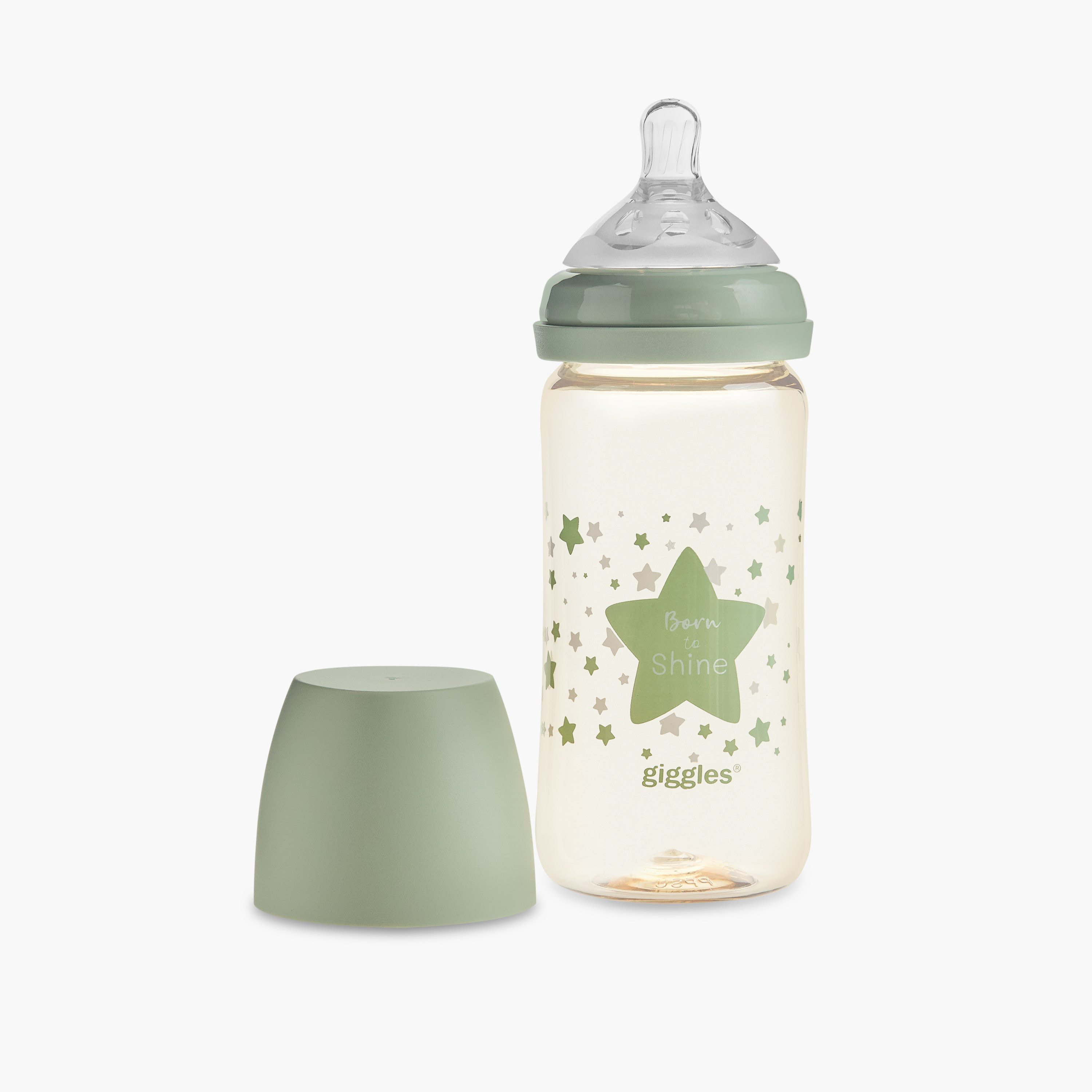 Giggles Feeding Bottle with Star Print, 240 ml-baby-feeding-feedingbottles-bottlesandteats-image-4