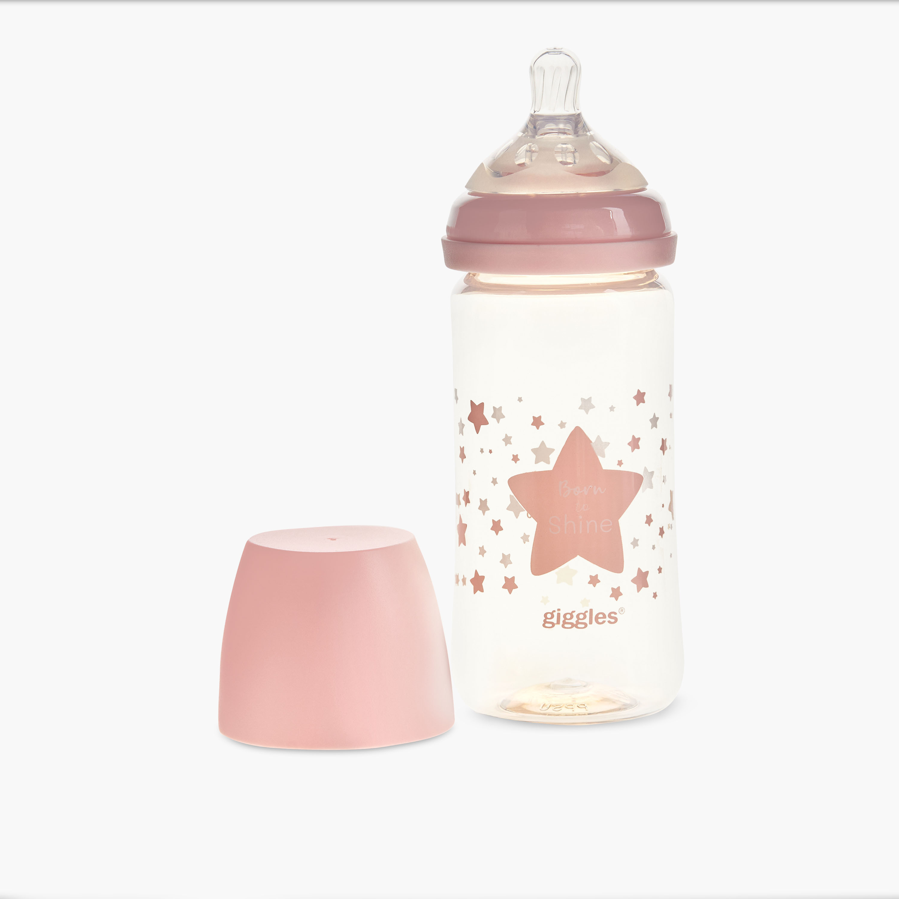 Giggles Feeding Bottle with Star Print, 240 ml-baby-feeding-feedingbottles-bottlesandteats-image-5