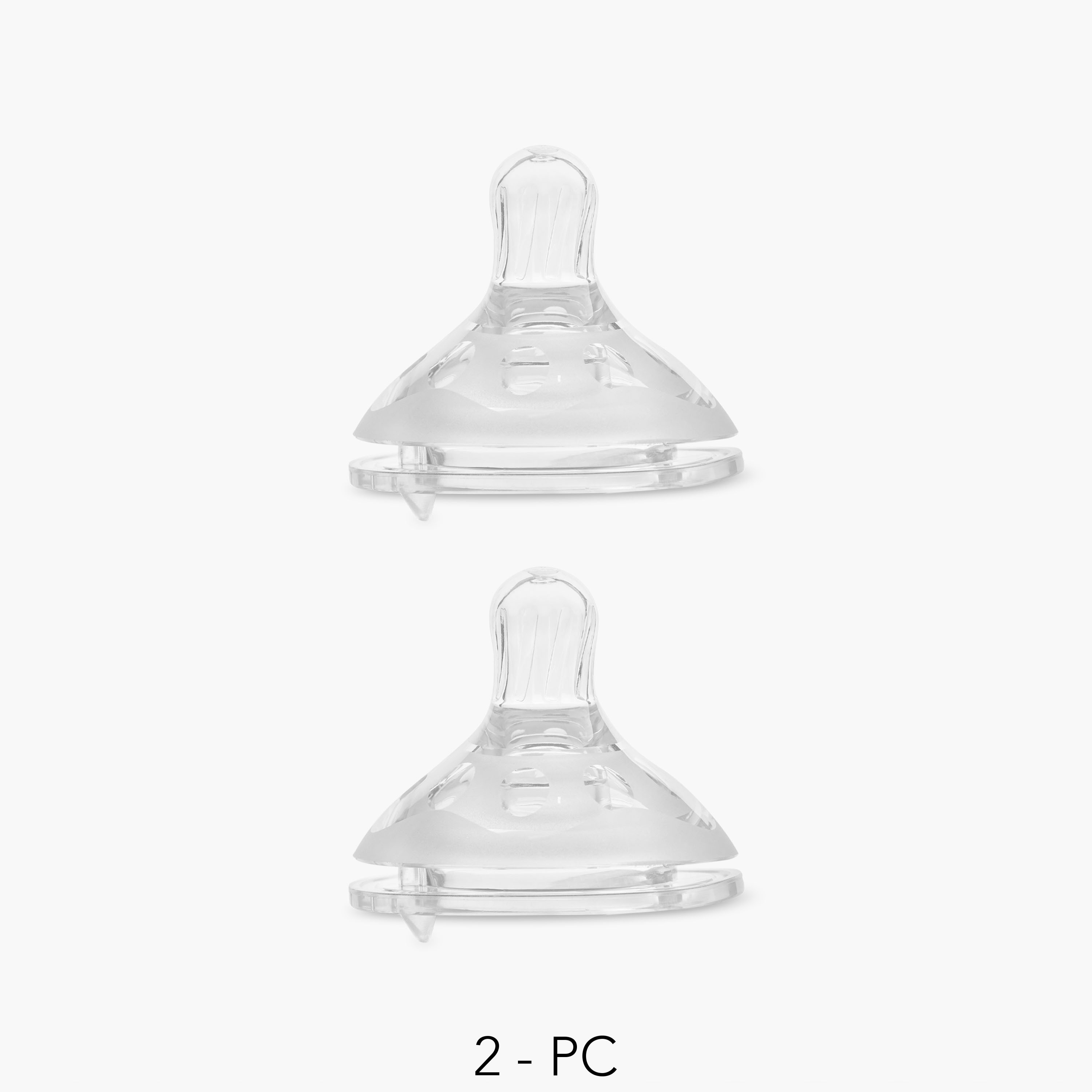 Pack of 2 Giggles Silicone Teats with Anti-Colic Valve, 0 Months+-baby-feeding-feedingbottles-bottlesandteats-image-1