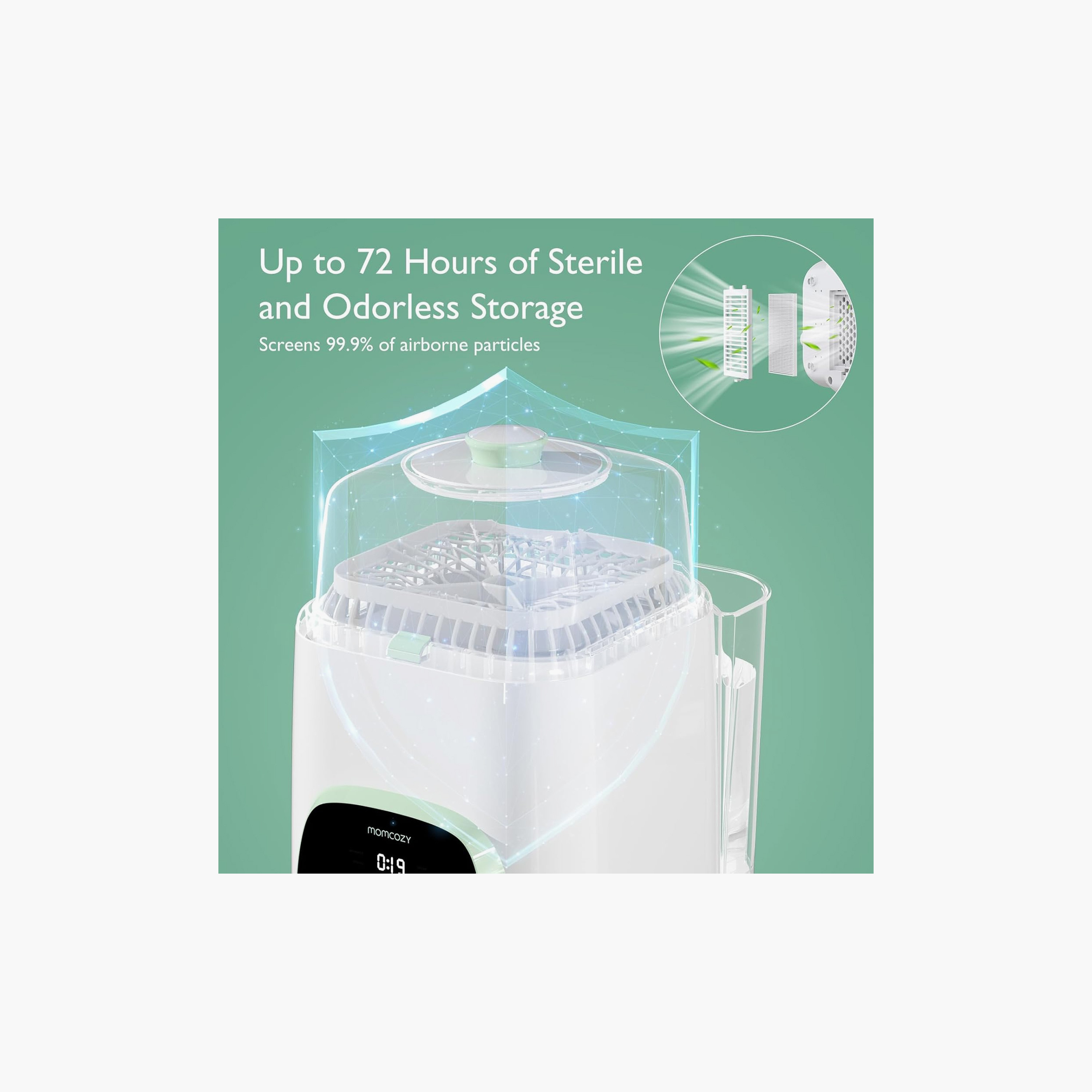 Momcozy KleanPal Touch Screen Bottle Washer, Sterilizer & Dryer-baby-feeding-sterilizersandwarmers-image-2